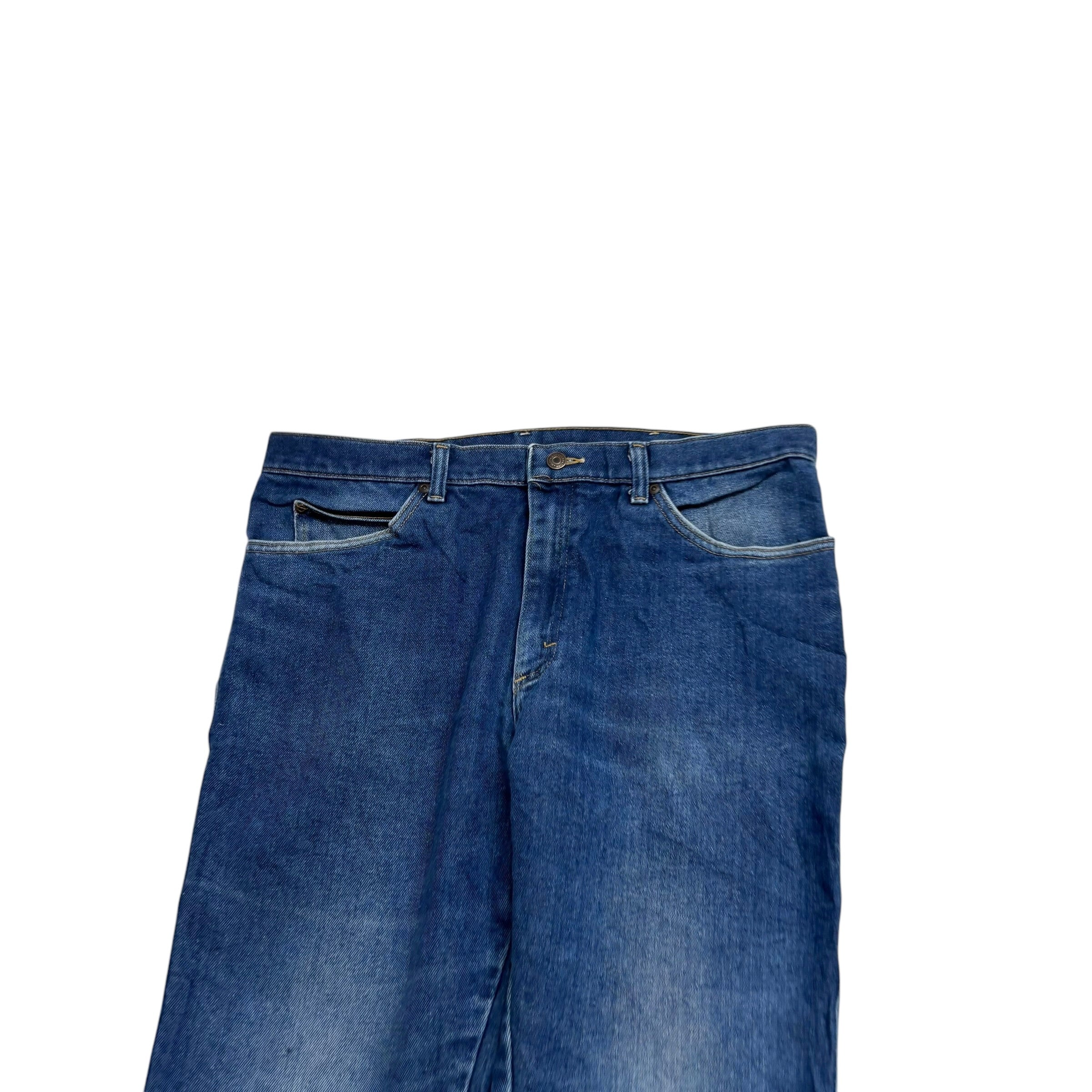 Lee Jeans W36 L30 Mens Mid Blue Regular Straight Fit Vintage Denim