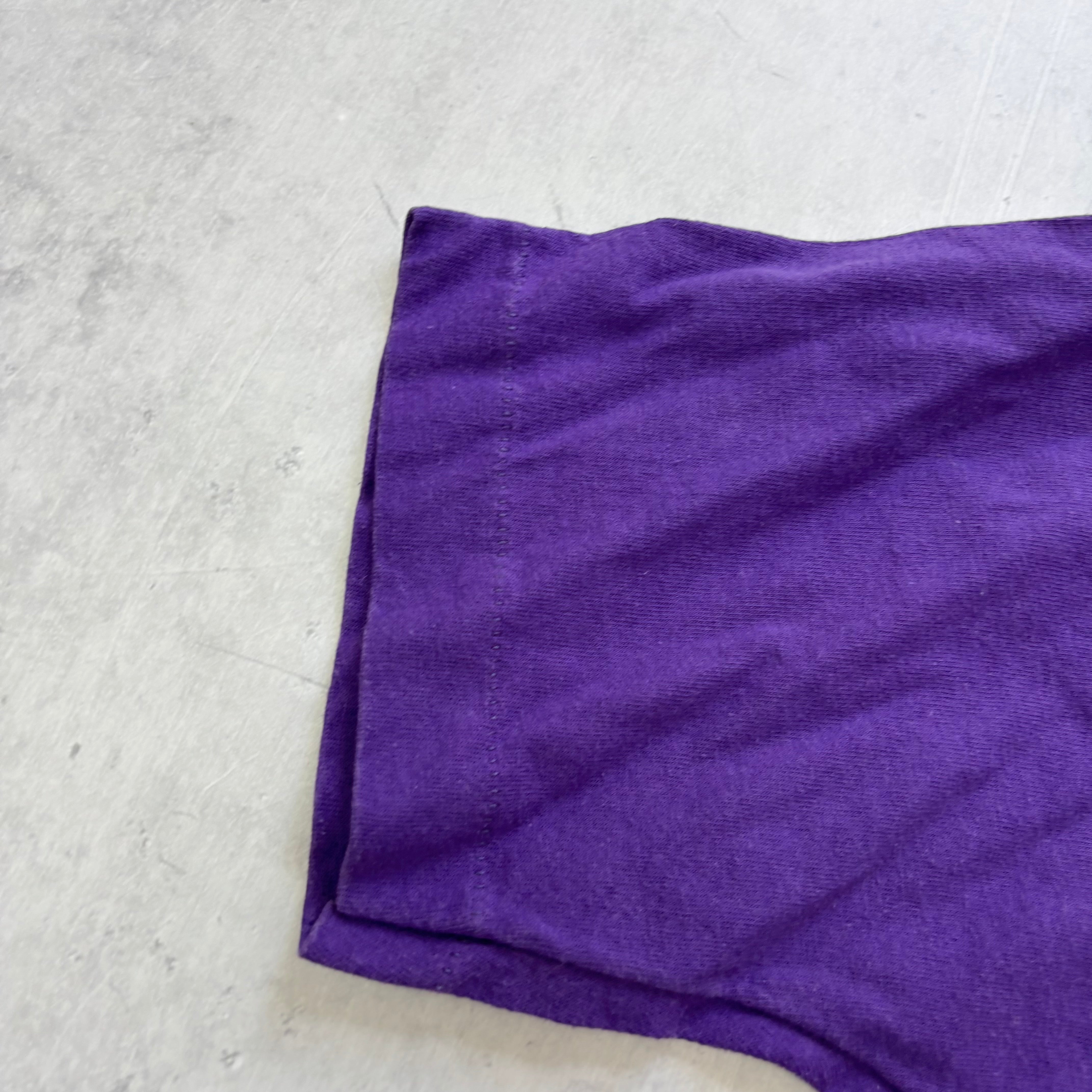 Vintage T Shirt Mens XS Purple Single Stitch Graphic Print 90s Band Music (E)