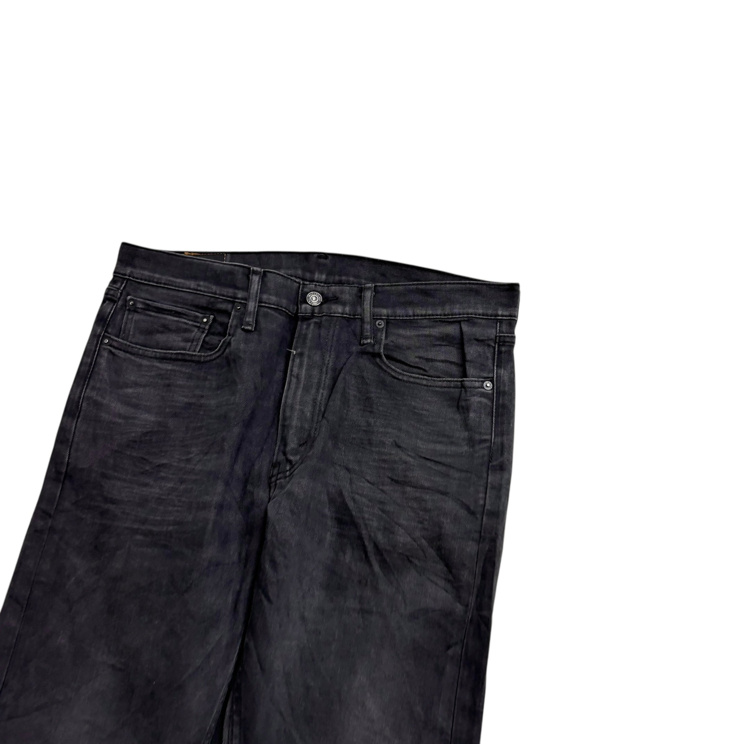 Levis 513 Jeans W34 L34 Mens Black Slim Straight Fit Stretch Denim (F)