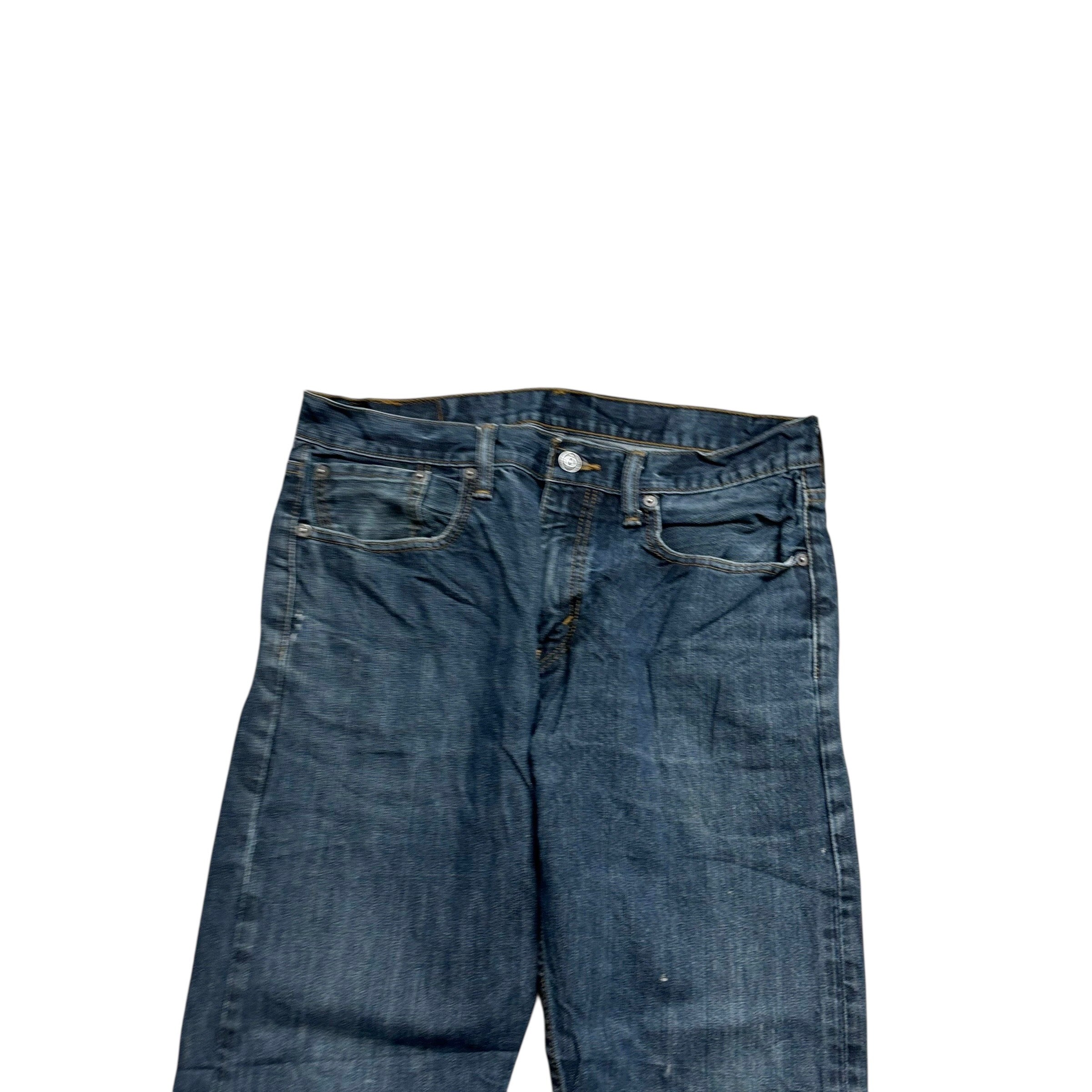 Levis 502 Jeans W32 L29 Mens Dark Blue Regular Tapered Fit Denim