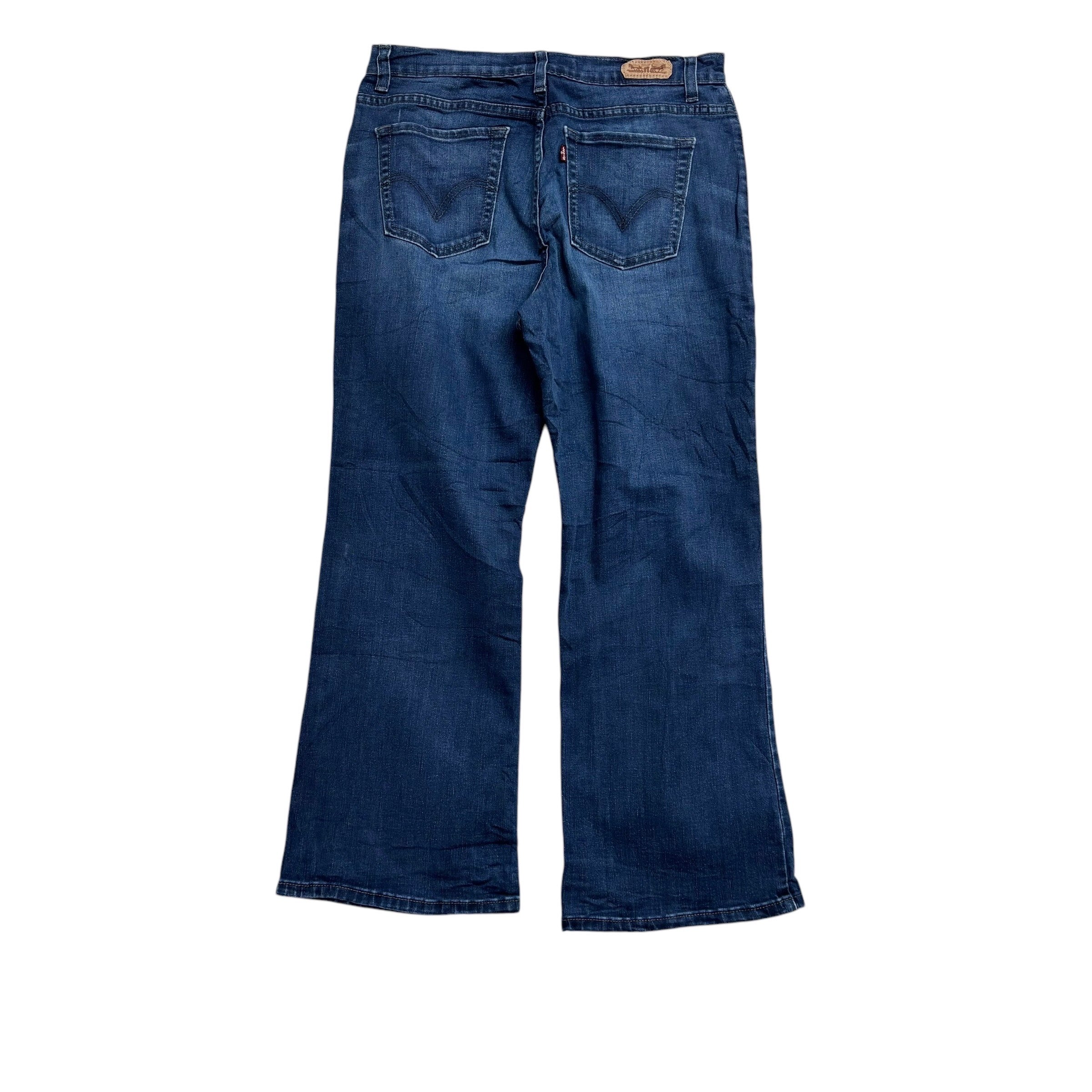 Levis 512 Jeans W30 L27 Womens Mid Blue Regular Bootcut Fit Stretch Denim (E)