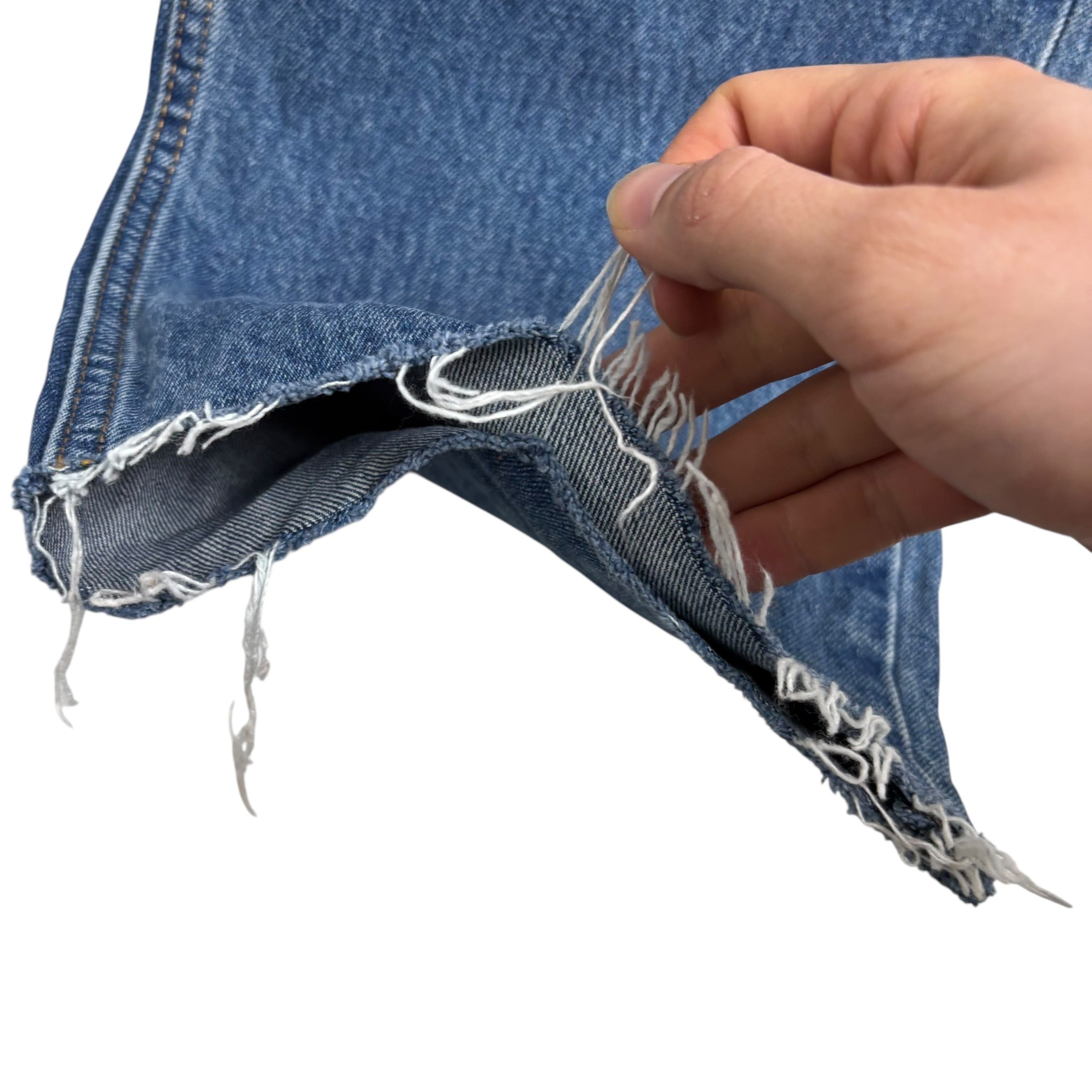 Levis 550 Jeans W36 L28 Mens Mid Blue Relaxed Straight Fit Denim (F)