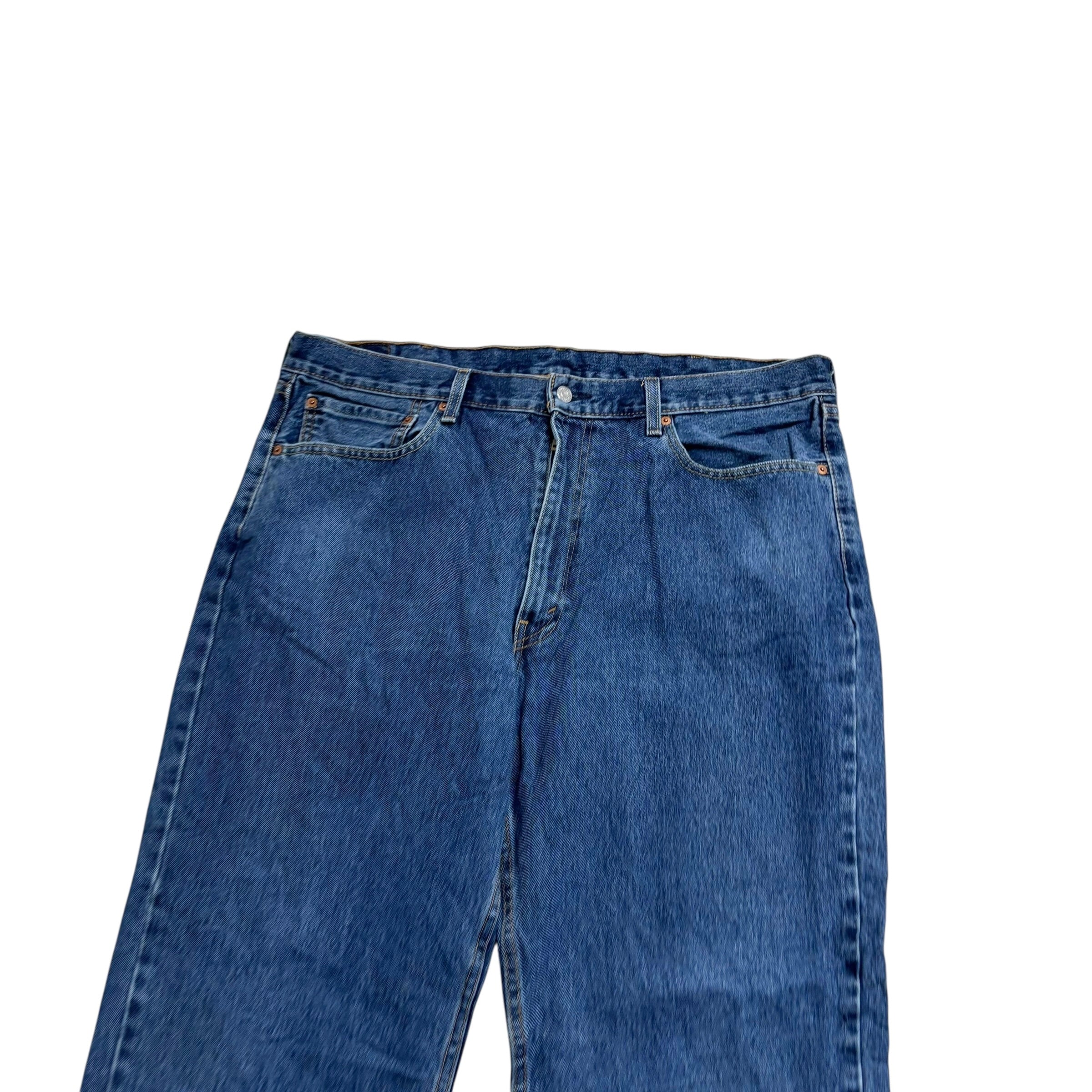 Levis 550 Jeans W40 L30 Mens Mid Blue Baggy Relaxed Straight Fit Denim