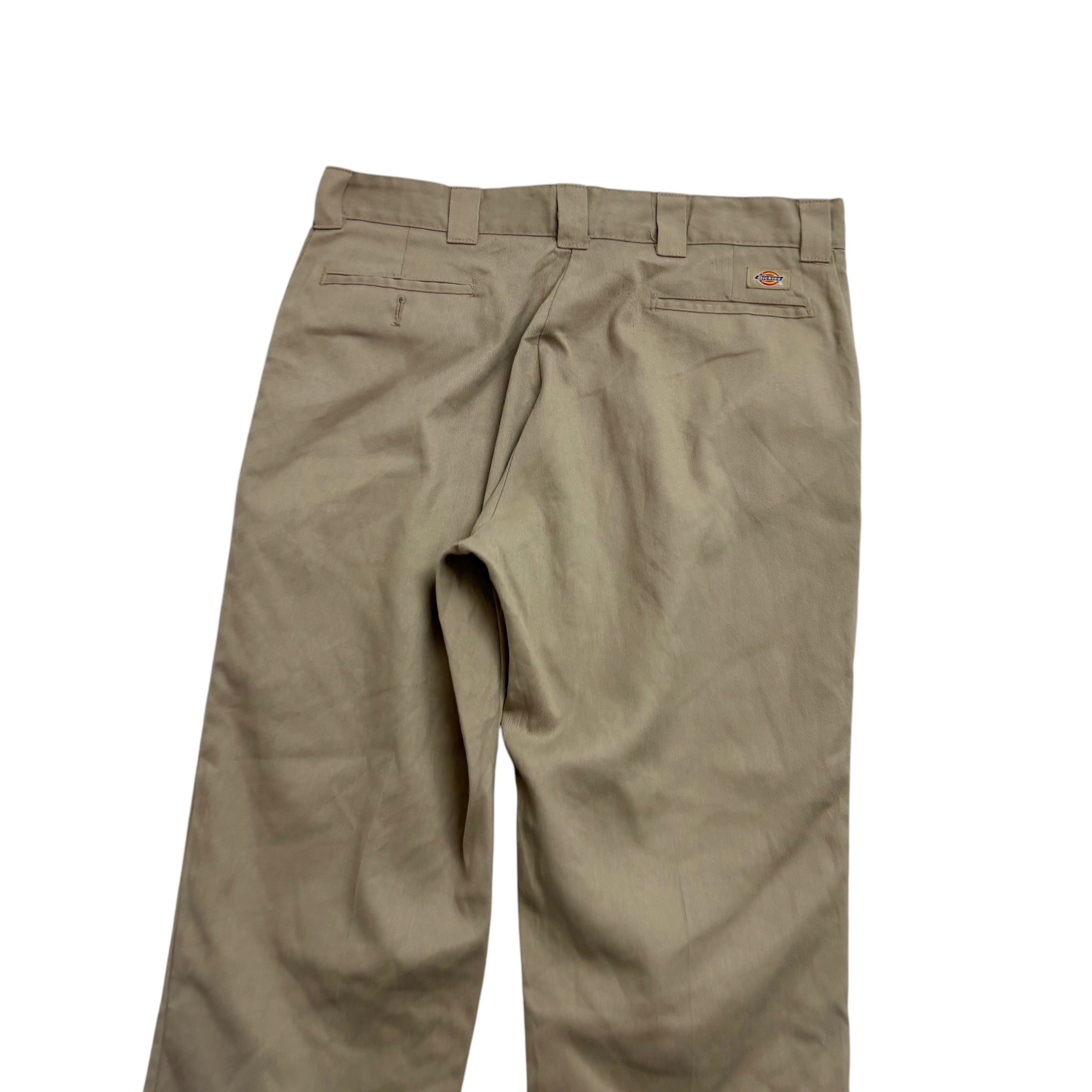 Dickies 874 Trousers W40 L29 Mens Beige Pants Original Straight Fit Workwear