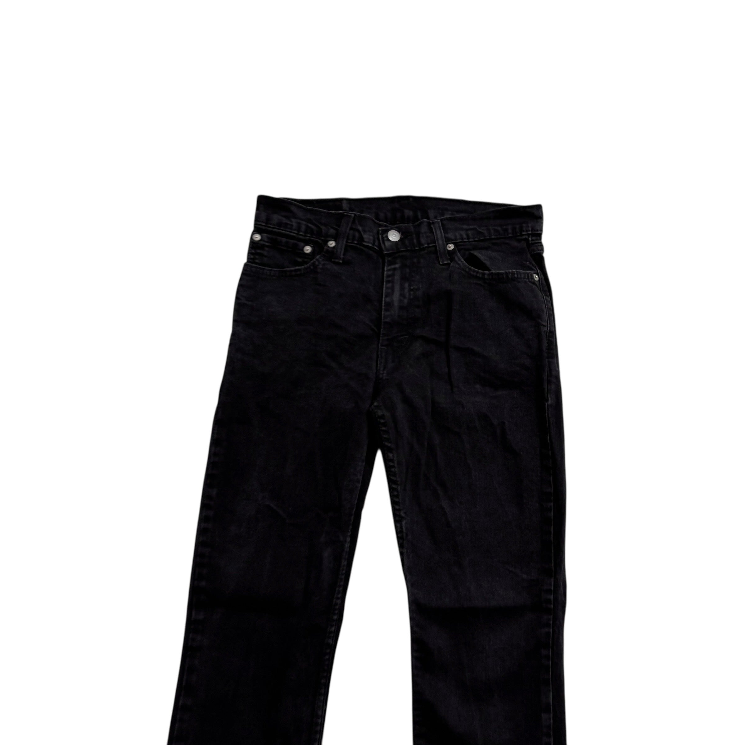 Levis 511 Jeans W31 L29 Mens Black Slim Fit Stretch Denim (E)