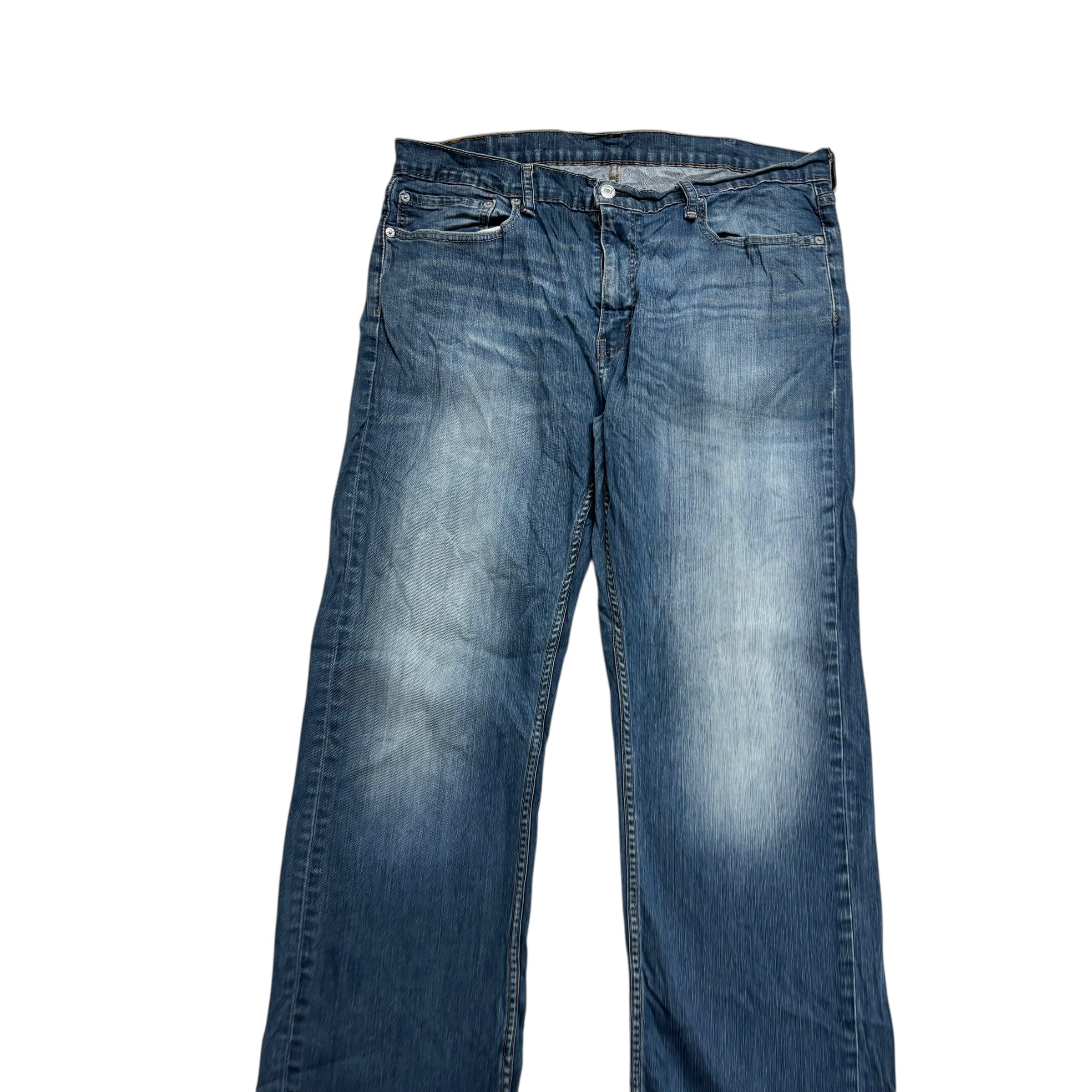 Levis 559 Jeans W38 L30 Mens Mid Blue Baggy Relaxed Straight Stretch Denim (E)