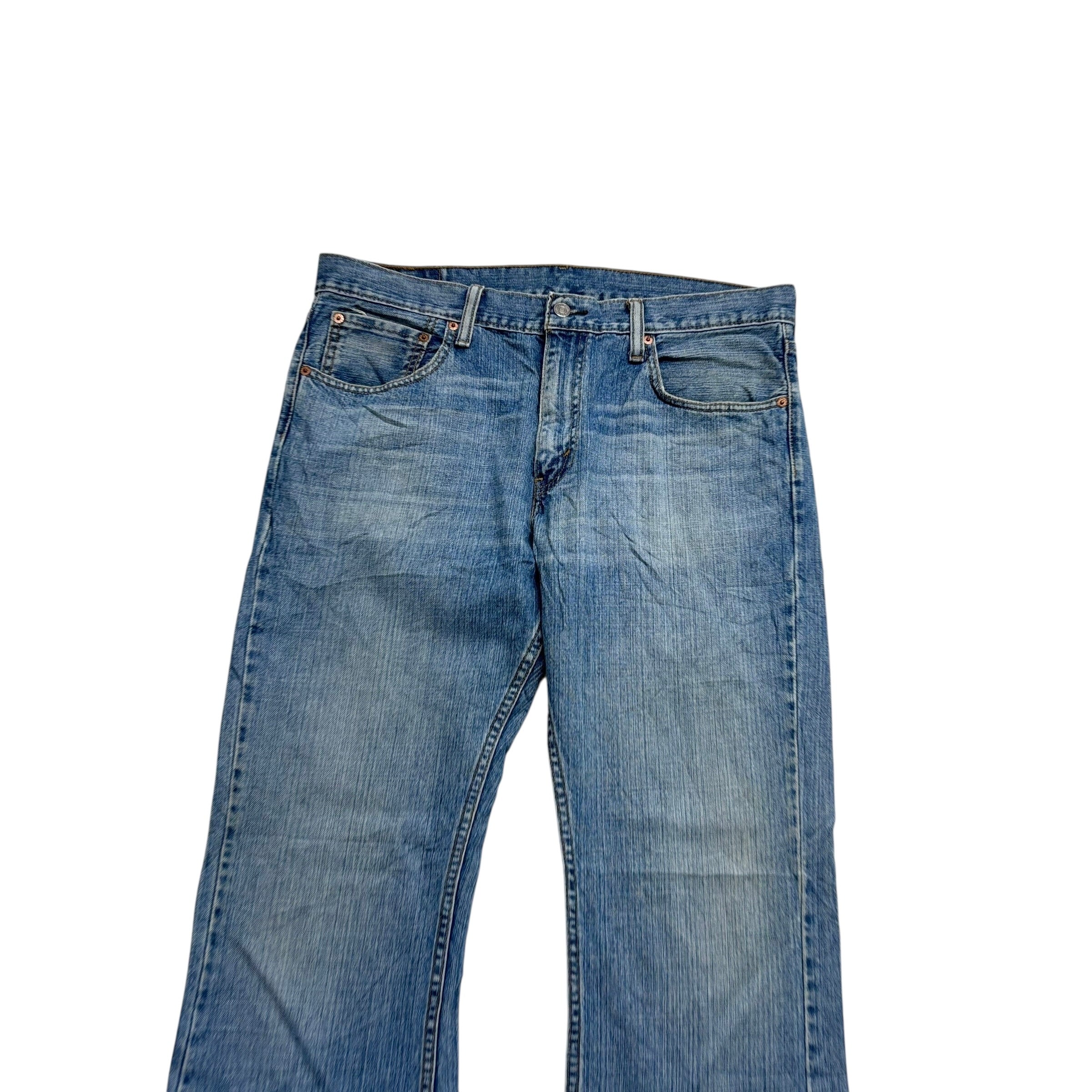 Levis 527 Jeans W36 L32 Mens Mid Blue Regular Bootcut Fit Vintage Denim (E)