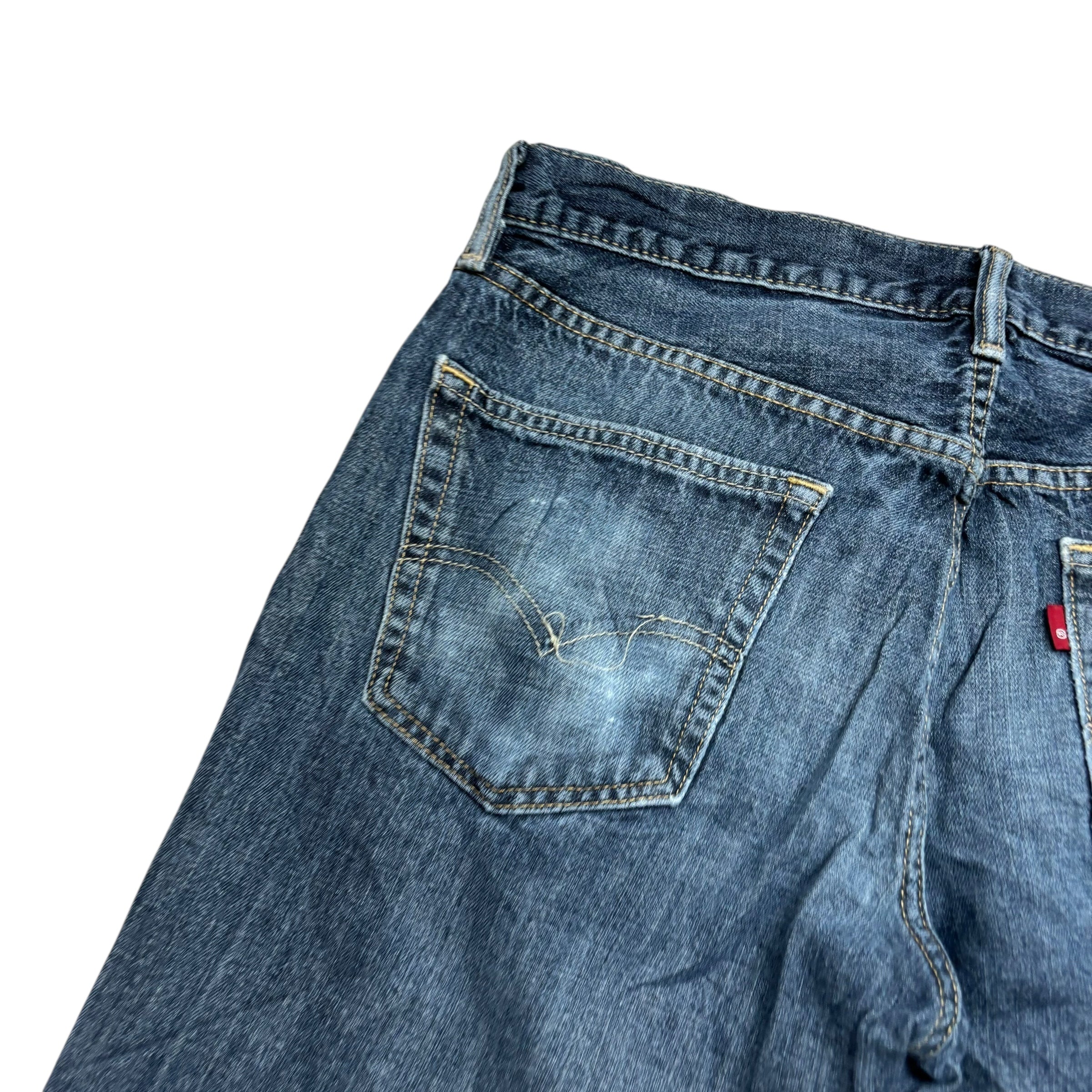 Levis 559 Jeans W34 L32 Mens Dark Blue Baggy Relaxed Straight Fit Denim