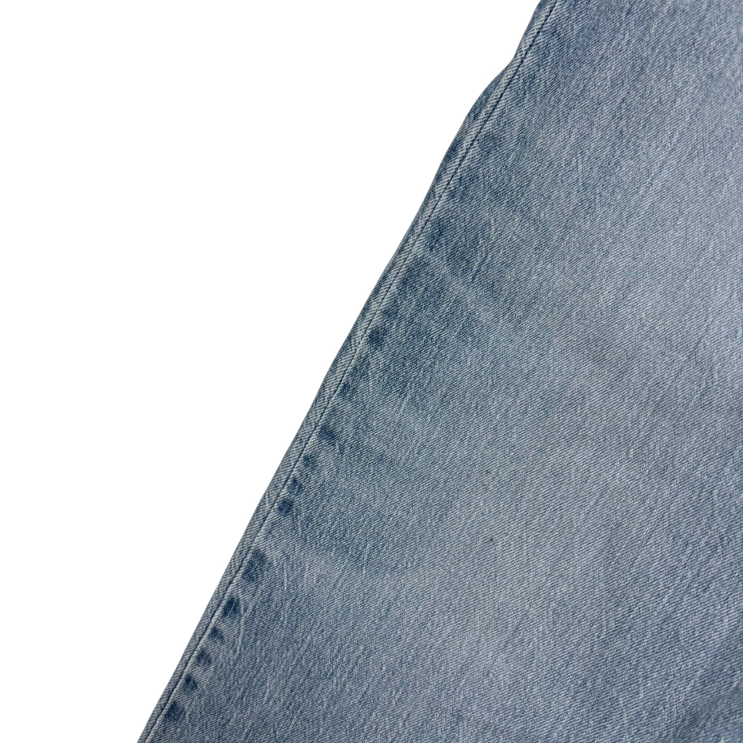 Levis 505 Jeans W40 L32 Mens Light Blue Regular Straight Fit Stretch Denim