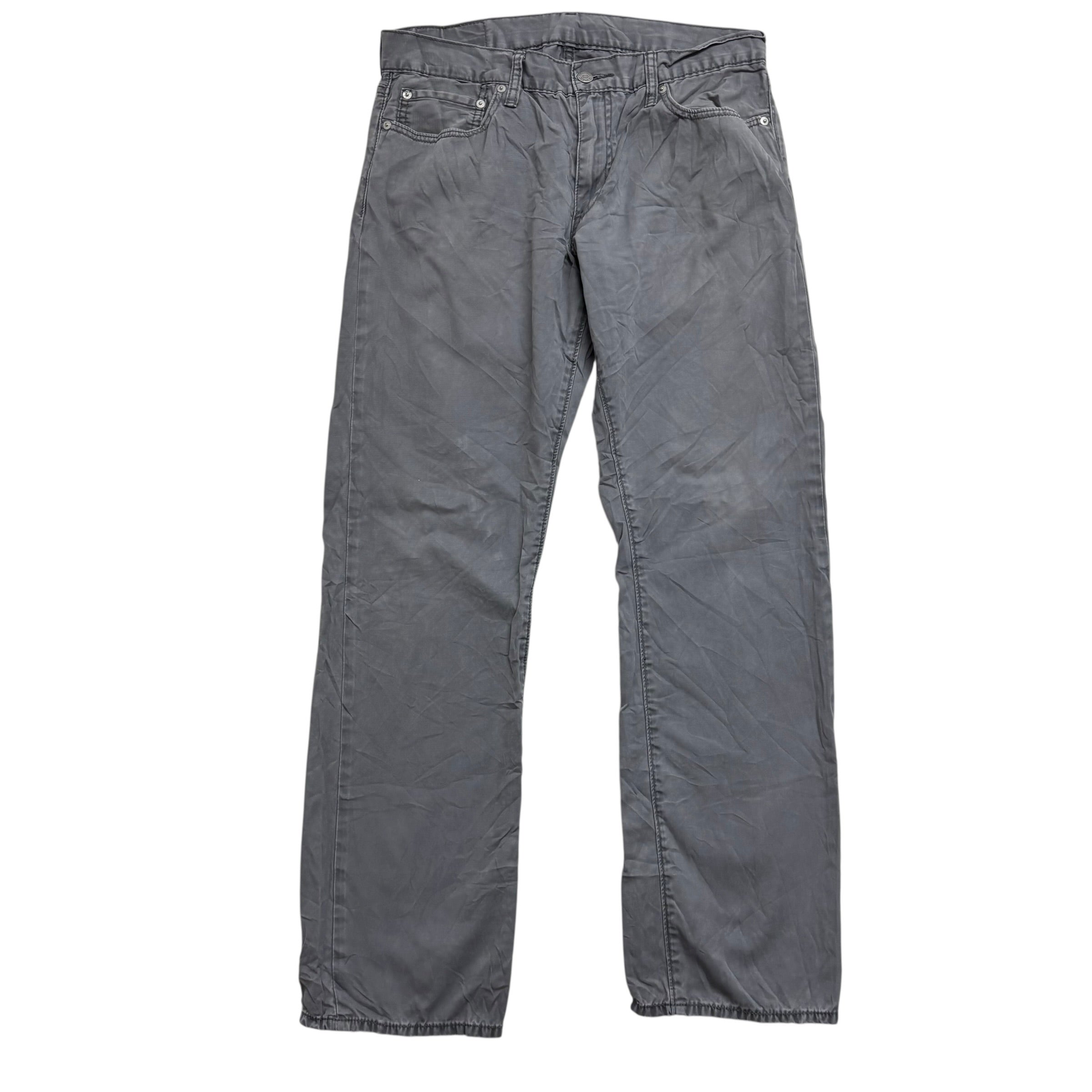 Levis 514 Trousers W32 L32 Mens Grey Regular Straight Fit Pants