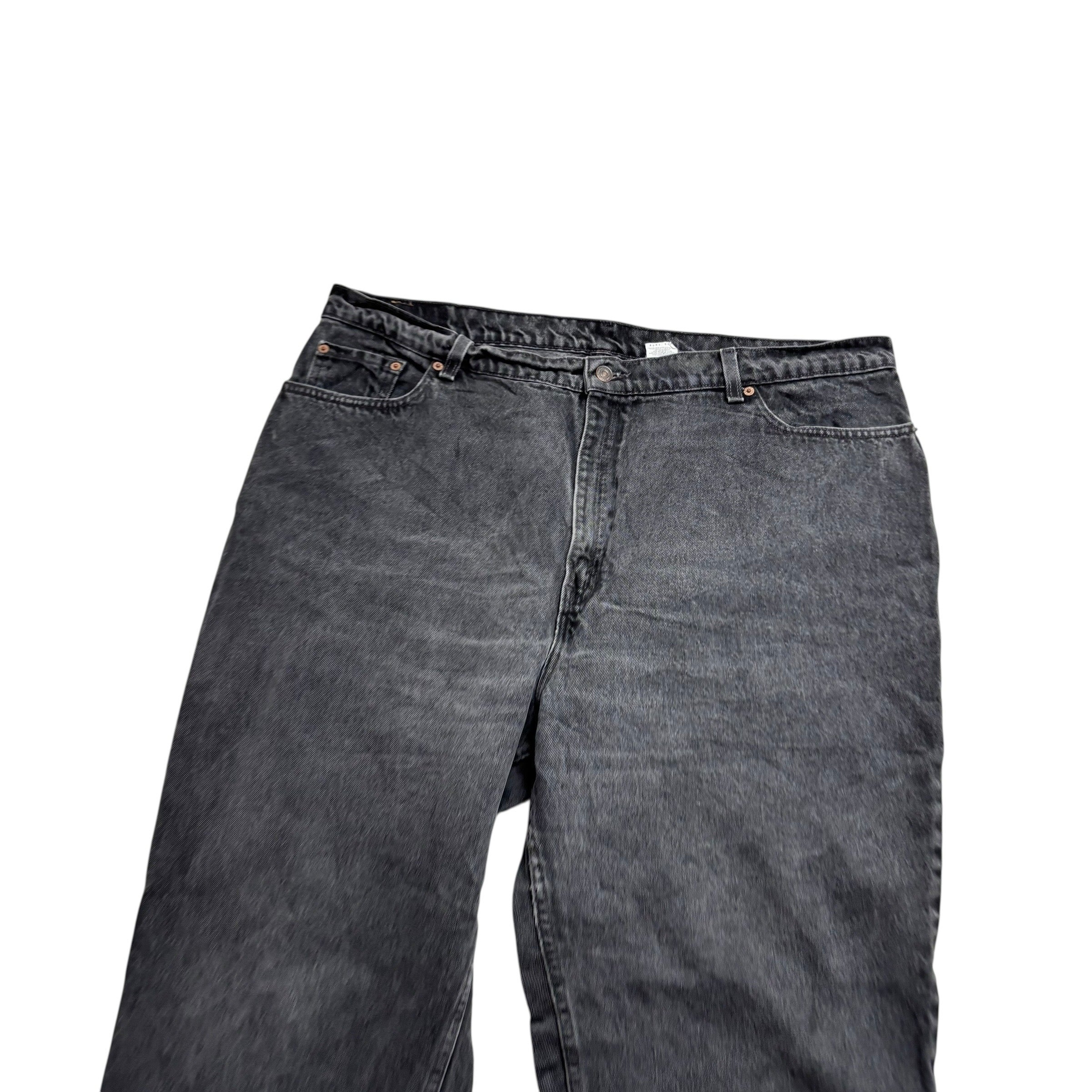 Levis 550 Jeans W44 L33 Womens Black Relaxed Taper USA Made Vintage