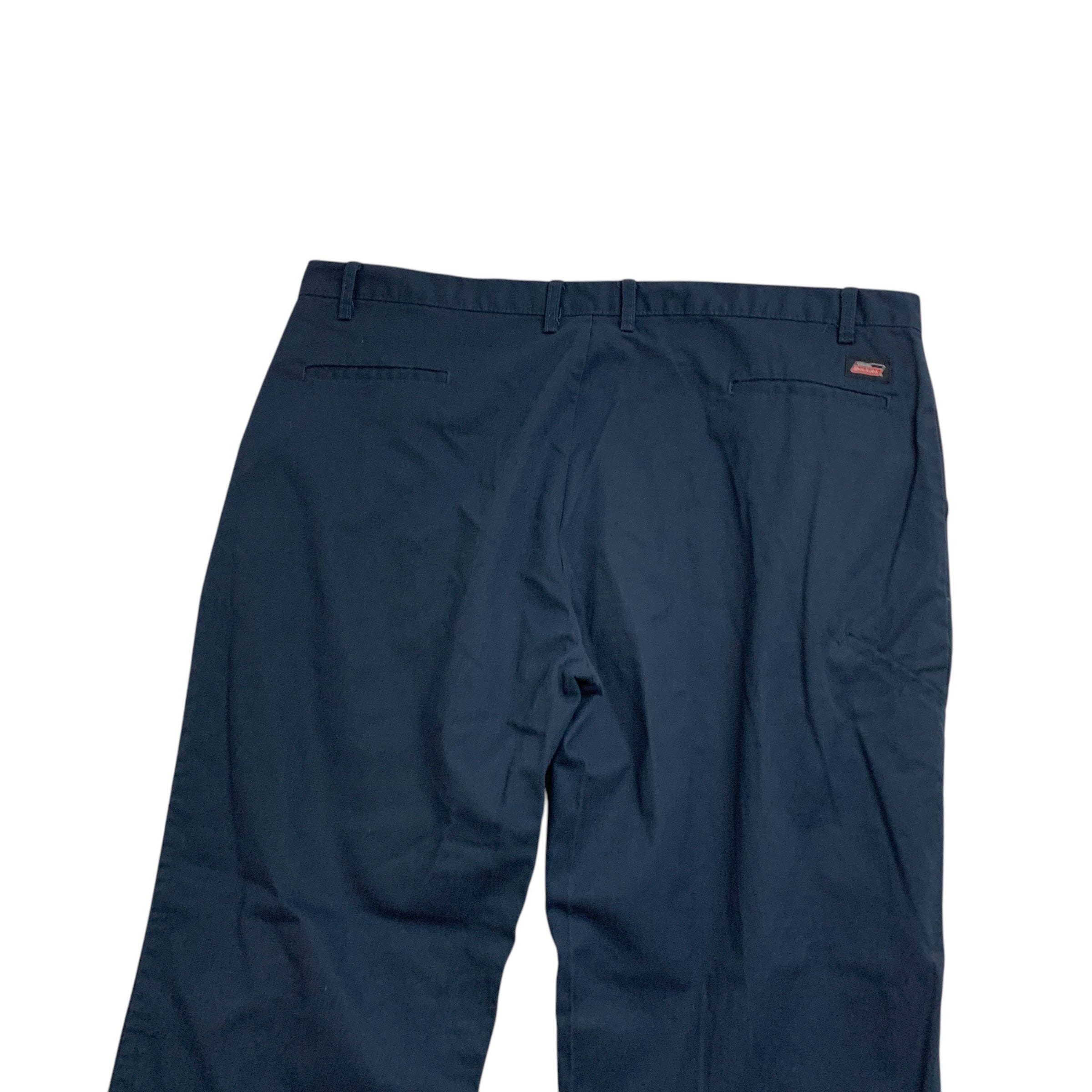Dickies Trousers W44 L32 Mens Navy Blue Pants Relaxed Straight Fit Workwear