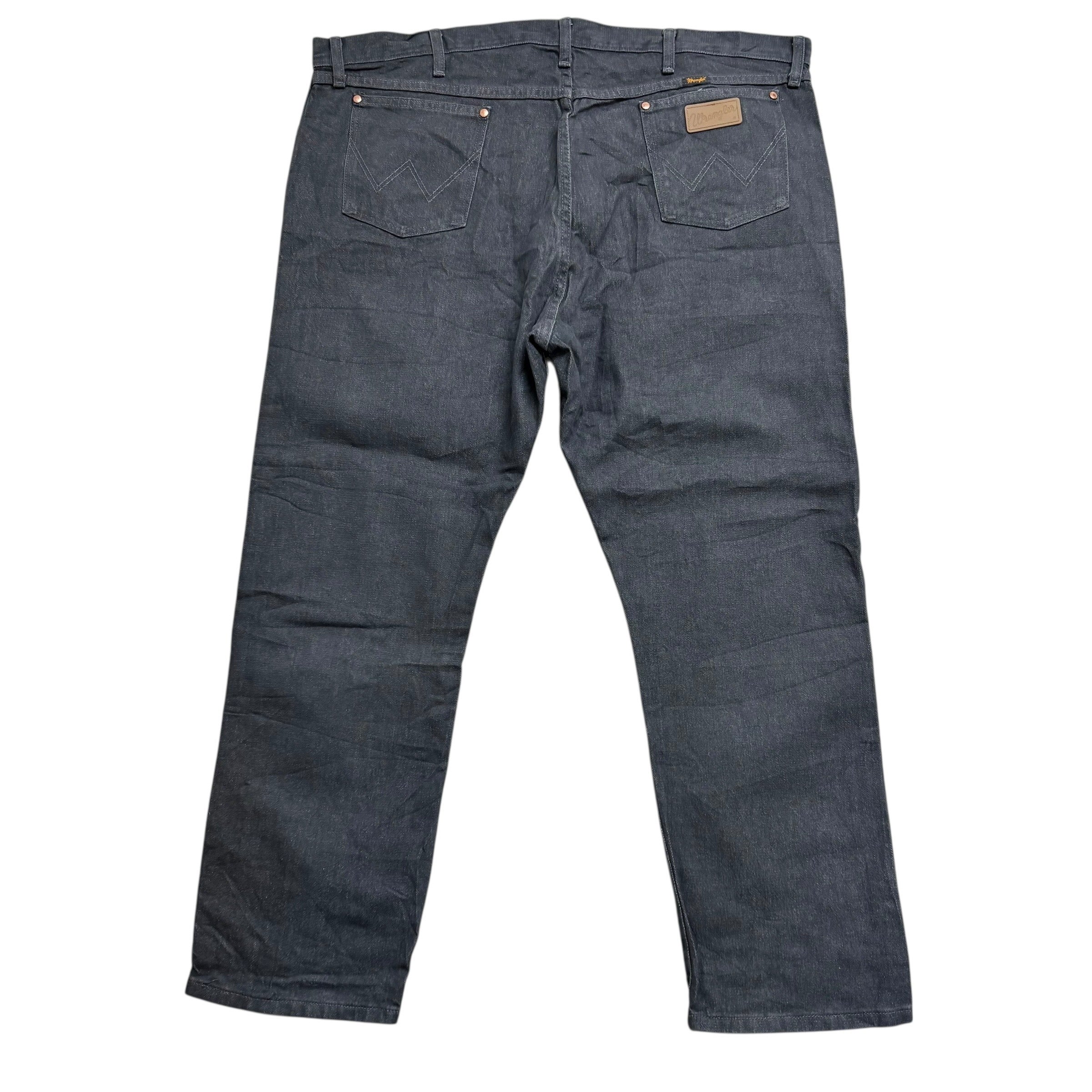 Wrangler Jeans Cowboy Cut W46 L31 Mens Grey 13MWZ Original Fit Denim (E)