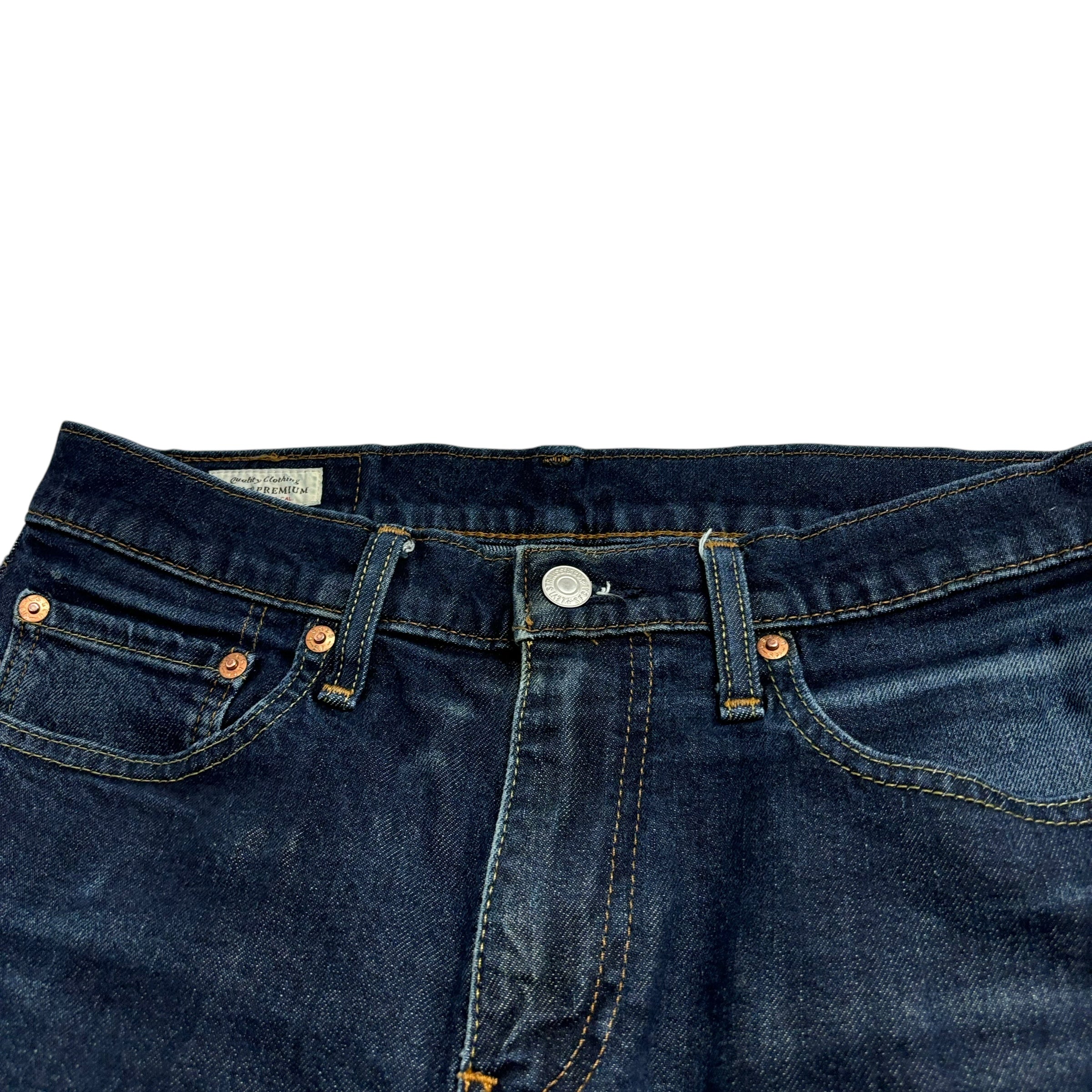 Levis 511 Jeans W31 L34 Mens Dark Blue Slim Fit Stretch Premium Denim