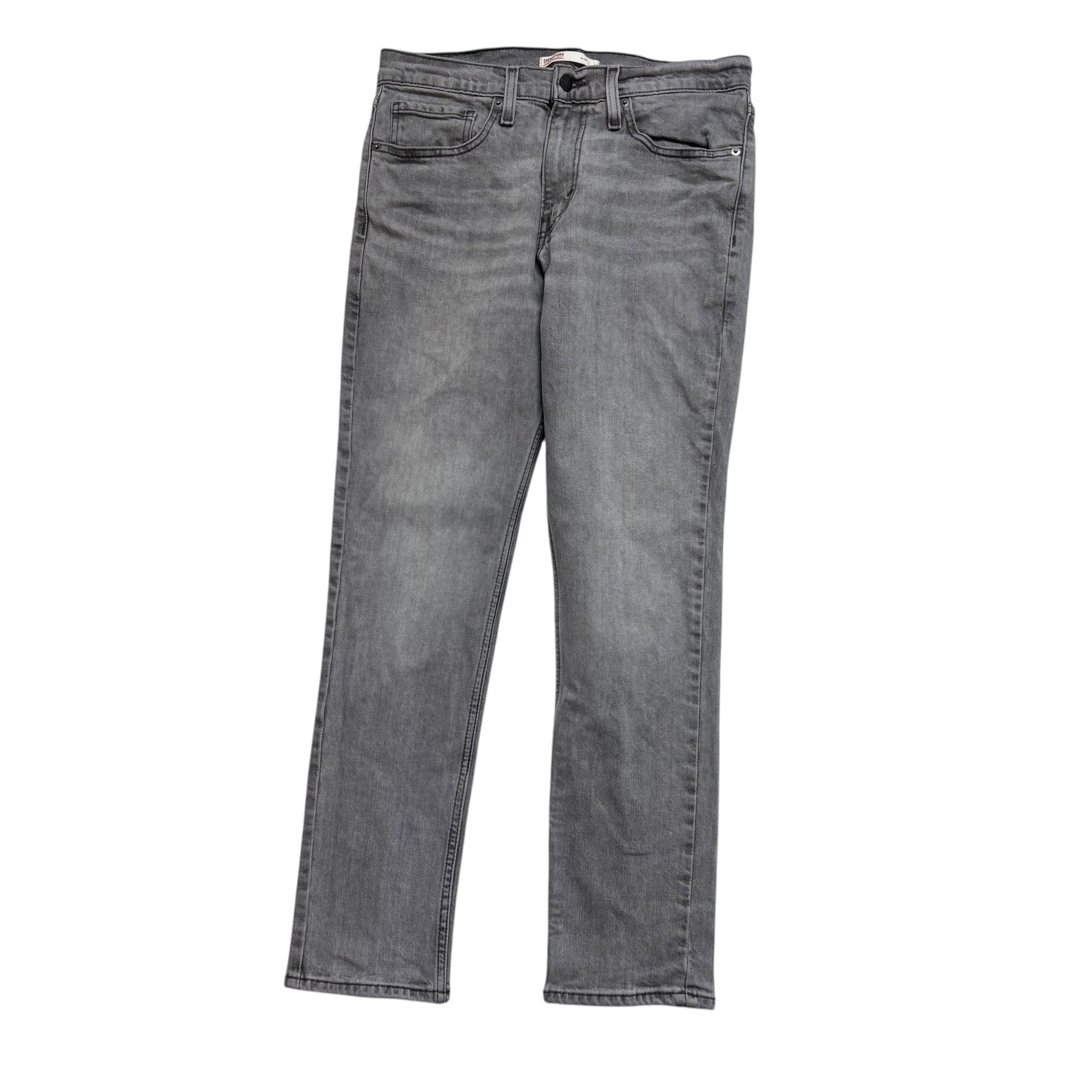 Levis Signature Jeans W31 L29 Mens Grey Slim Fit Stretch Denim