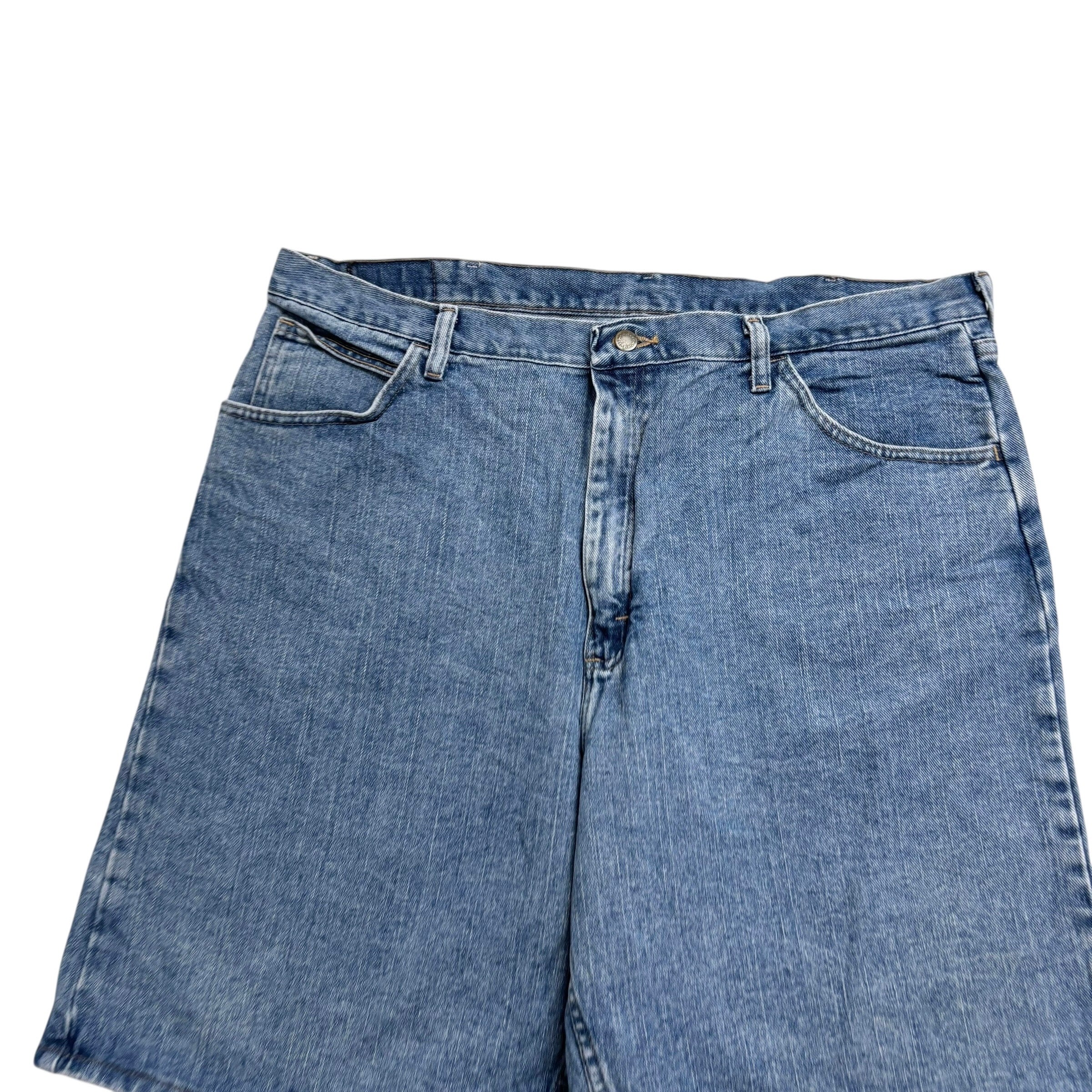 Wrangler Baggy Jorts W40 Mens Denim Shorts Mid Blue Relaxed Fit (E)
