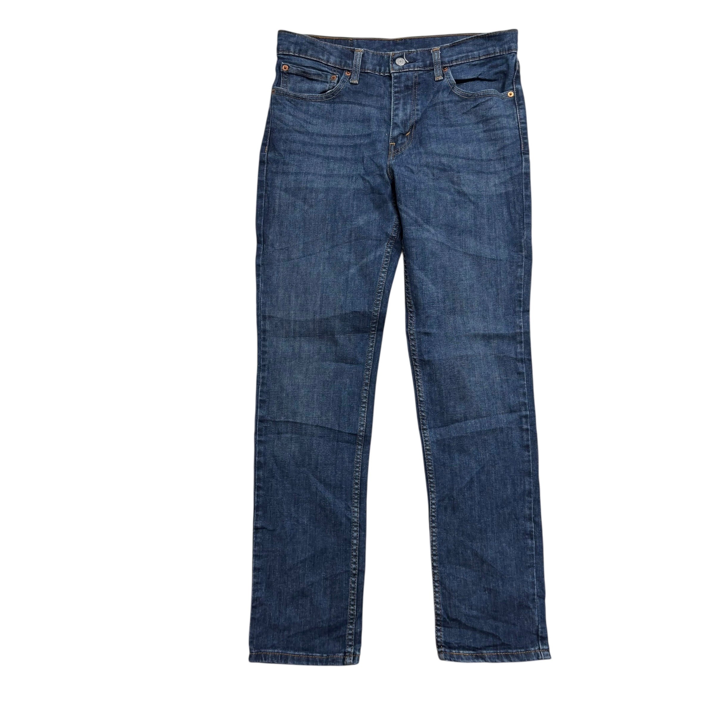 Levis 511 Jeans W32 L32 Mens Dark Blue Slim Fit Stretch Denim (E)