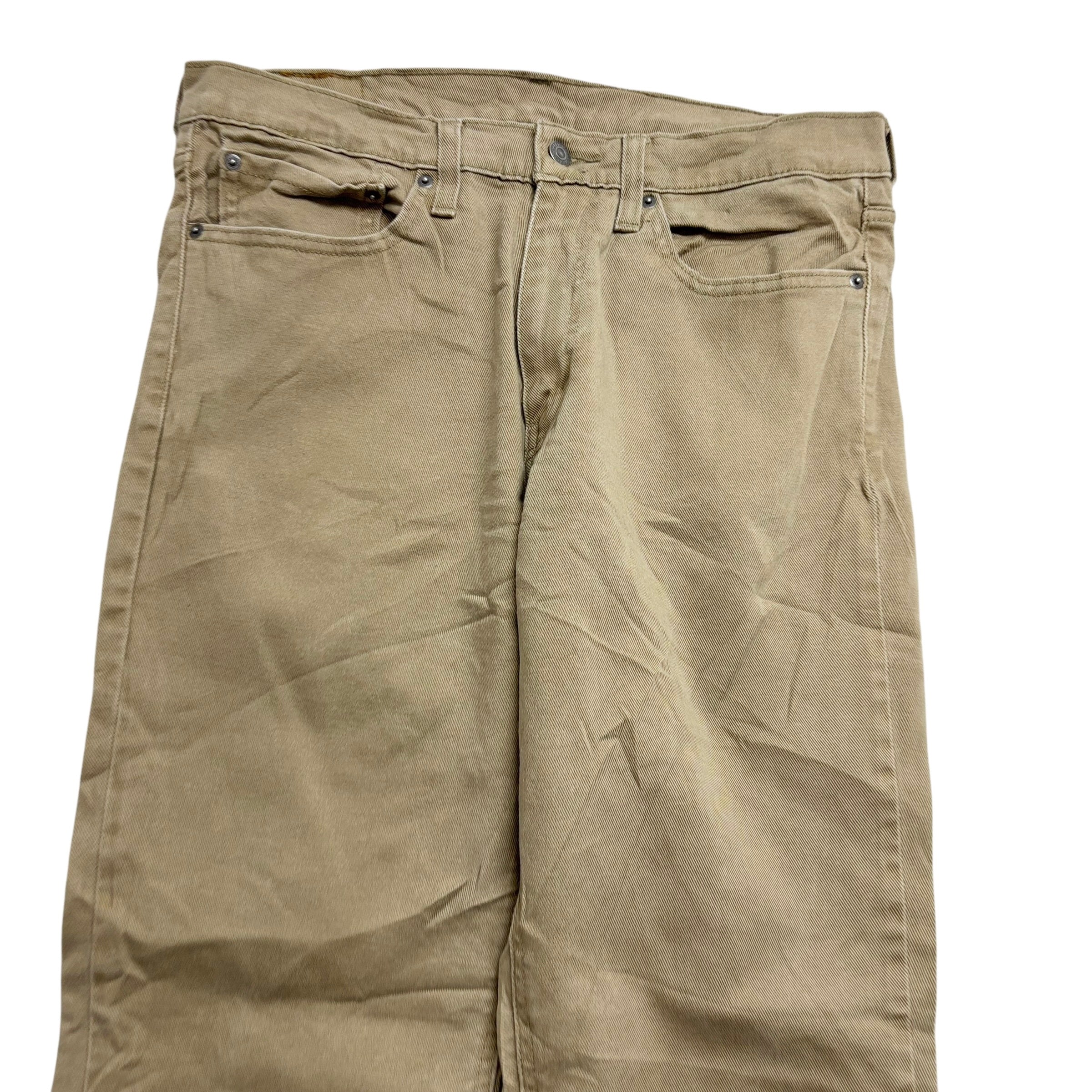 Levis 541 Trousers W36 L34 Mens Beige Athletic Tapered Fit Stretch Pants