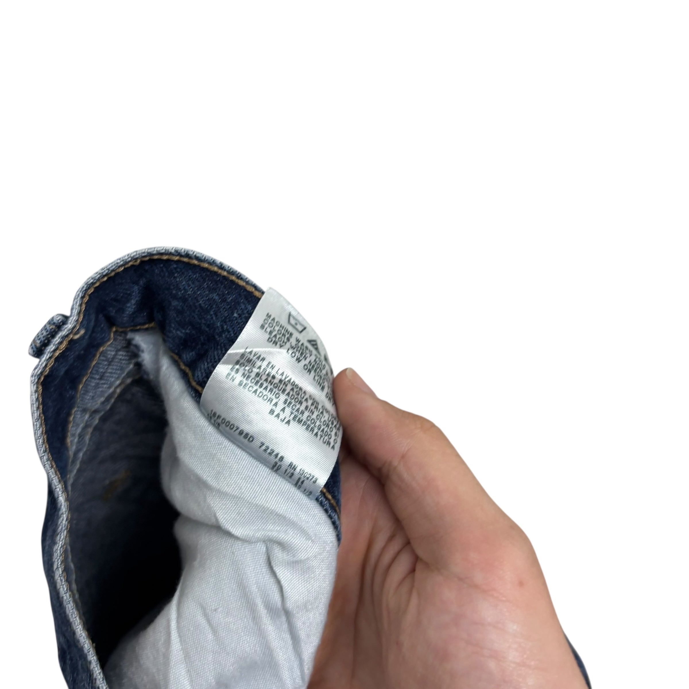 Wrangler Jeans W44 L30 Mens Dark Blue Regular Straight Fit Denim (E)