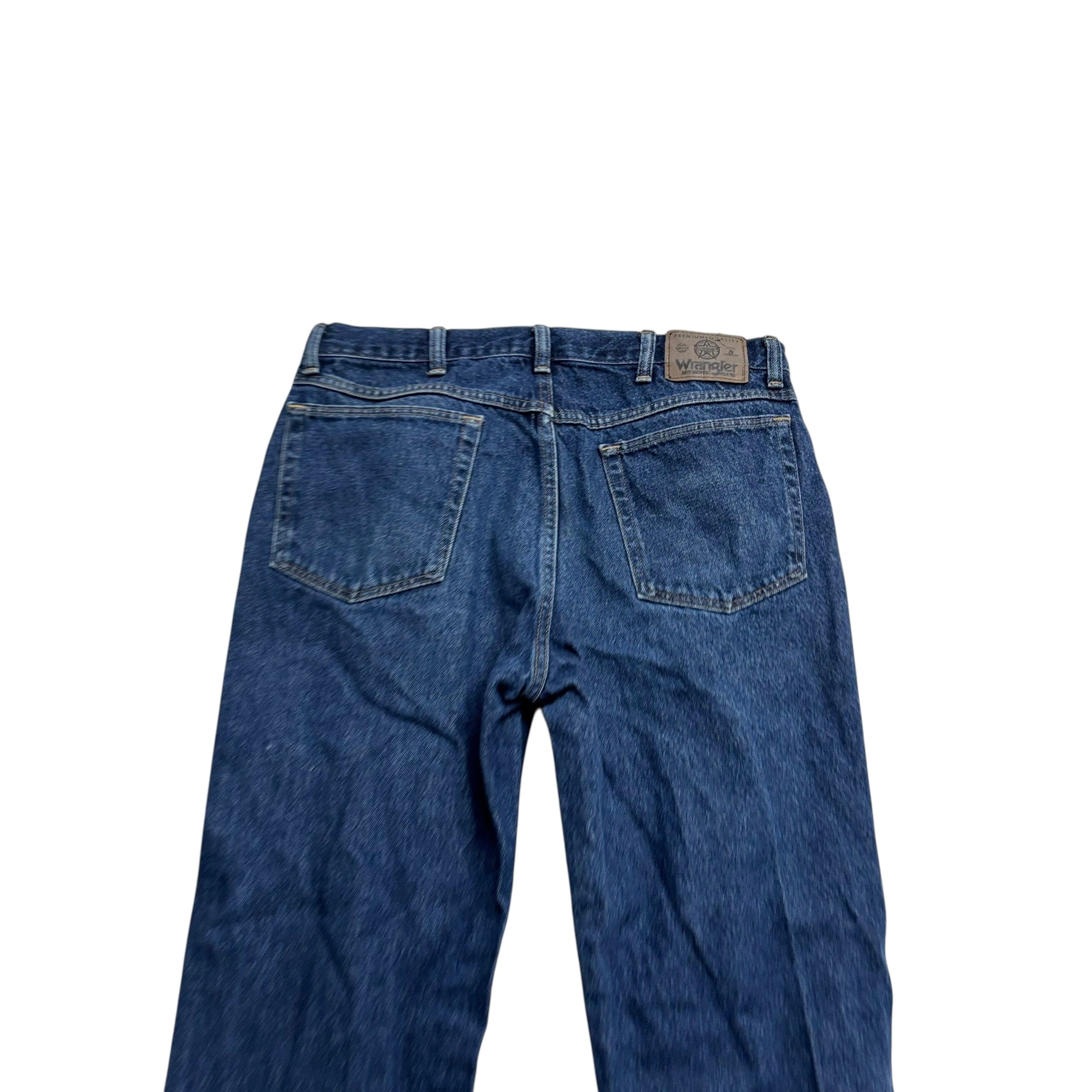 Wrangler Jeans W34 L30 Mens Dark Blue Regular Straight Fit Vintage USA Made
