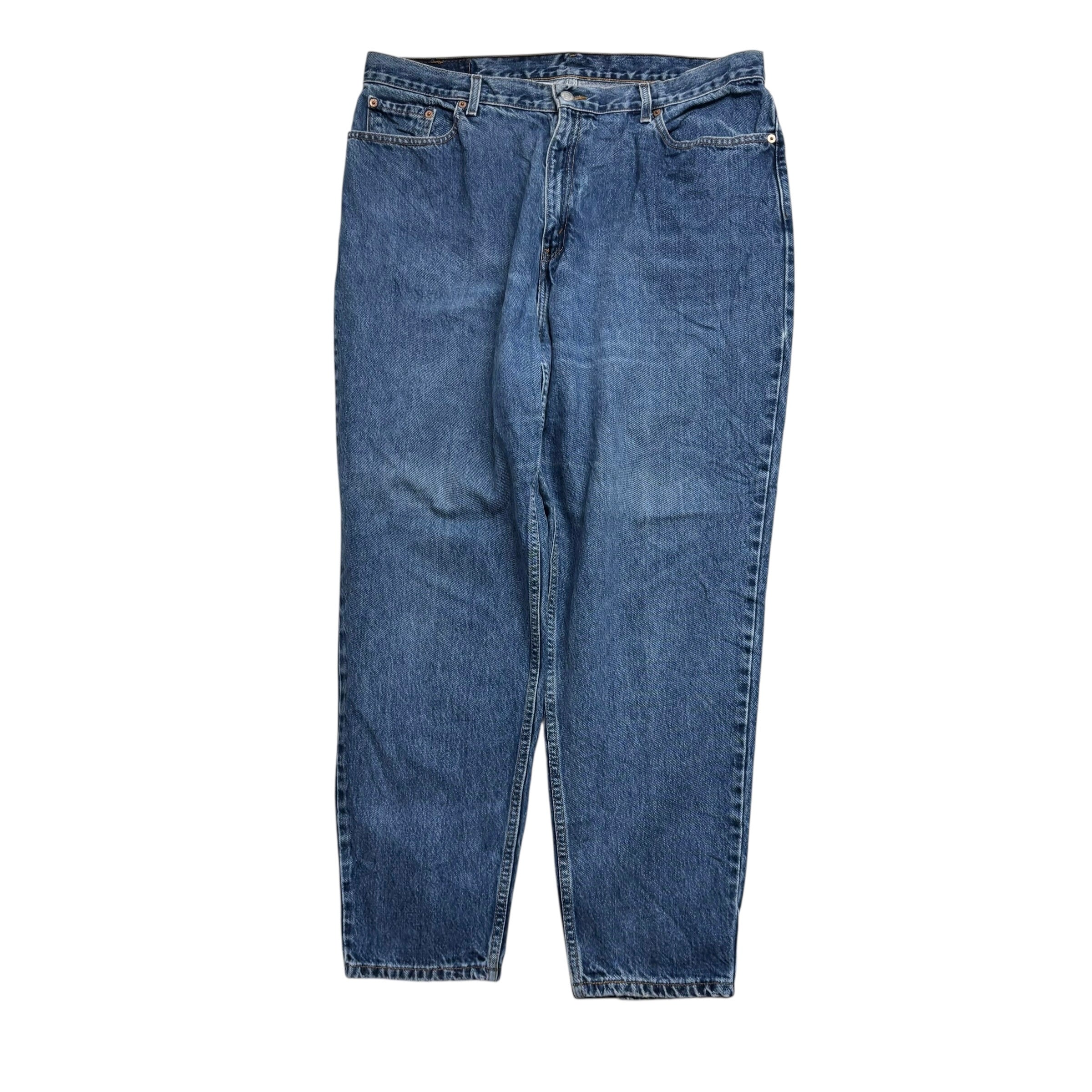 Levis 550 Jeans W38 L29 Womens Mid Blue Relaxed Tapered Fit Vintage (E)