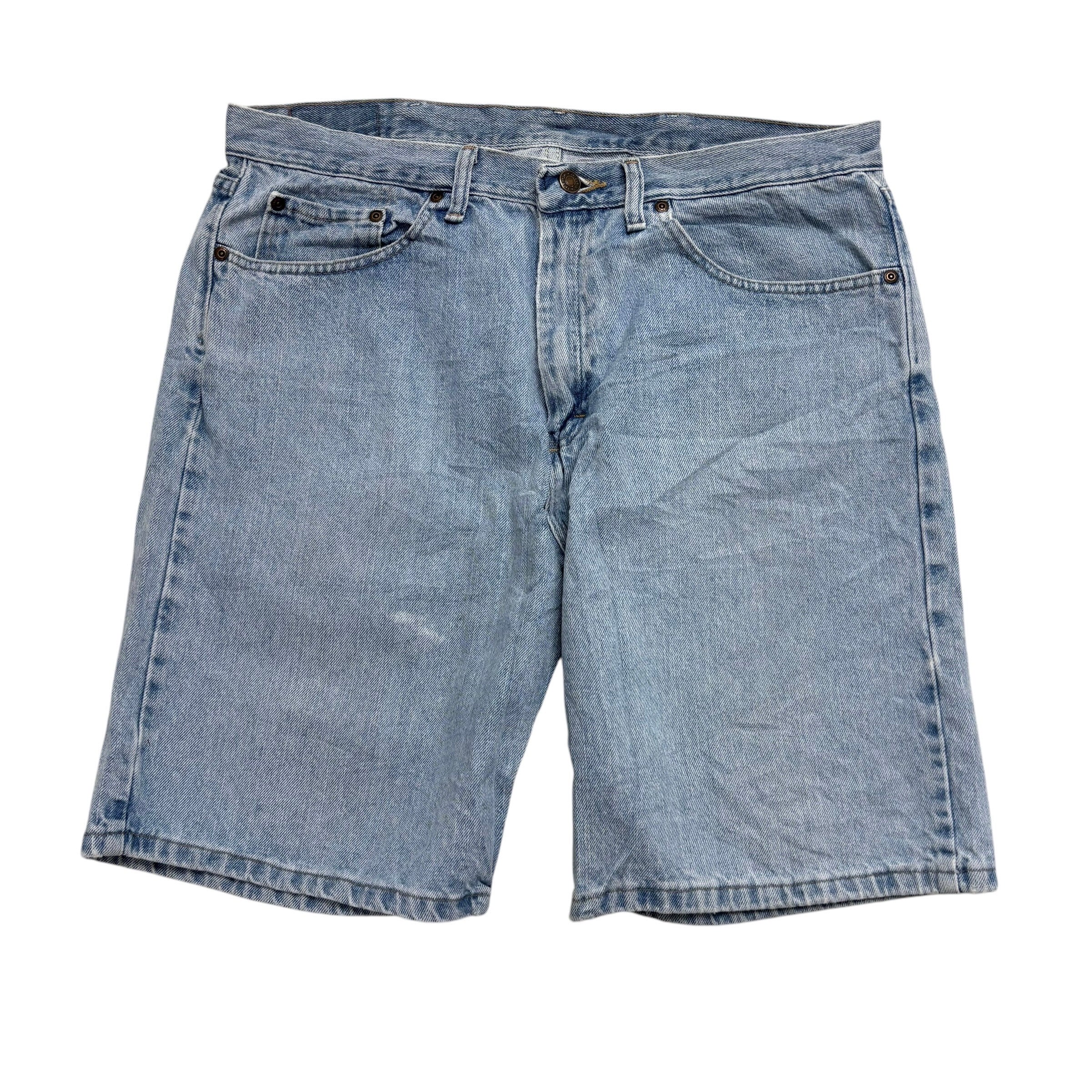 Wrangler Baggy Jorts W36 Mens Denim Shorts Light Blue Relaxed Fit