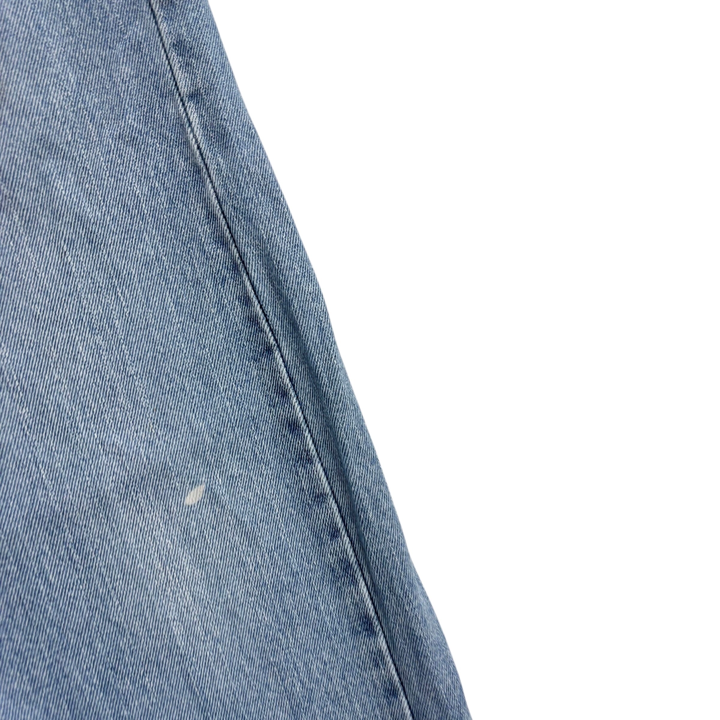 Levis 505 Jeans W36 L29 Mens Light Blue Regular Straight Fit Vintage Denim