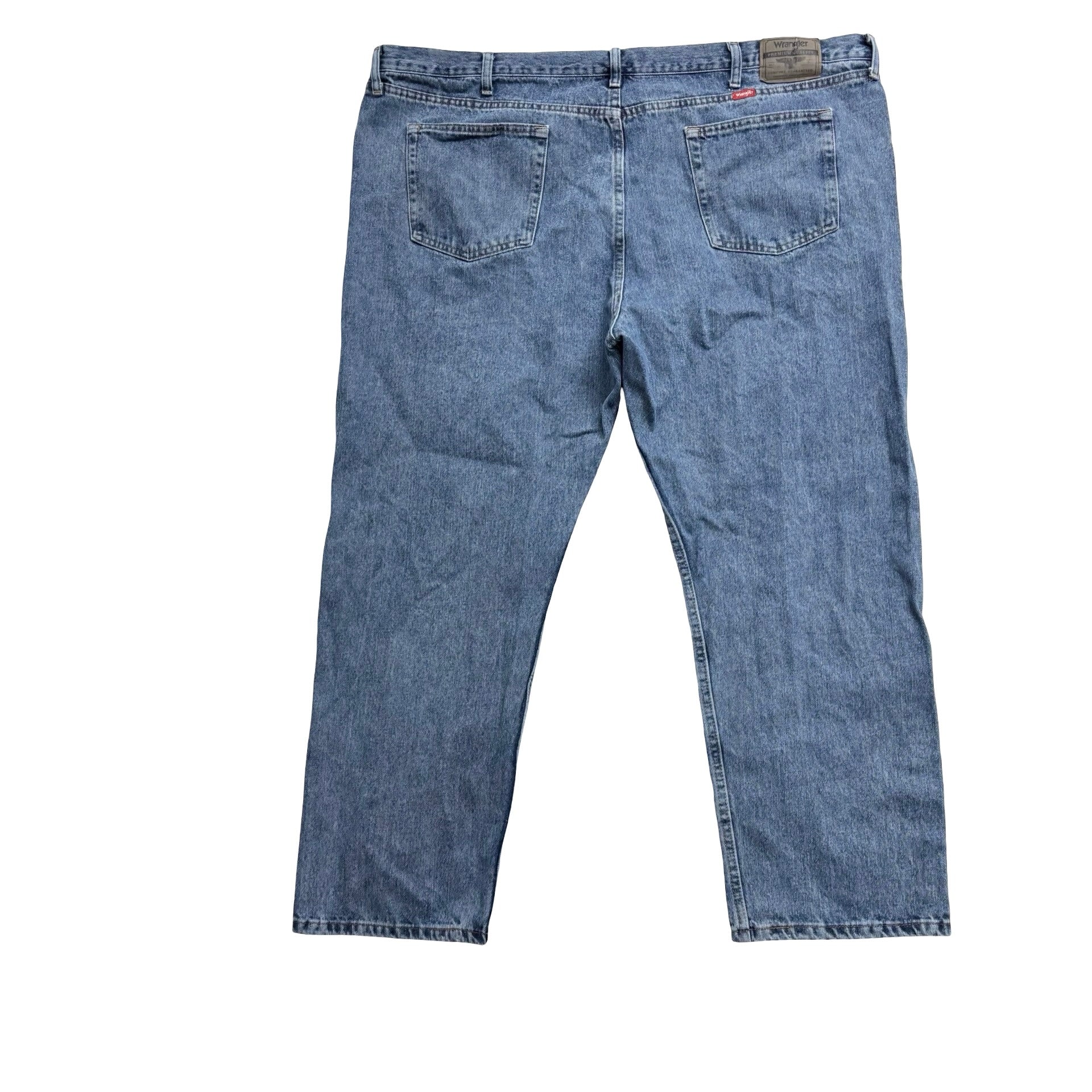 Wrangler Jeans W50 L30 Mens Mid Blue Relaxed Straight Fit Denim (E)