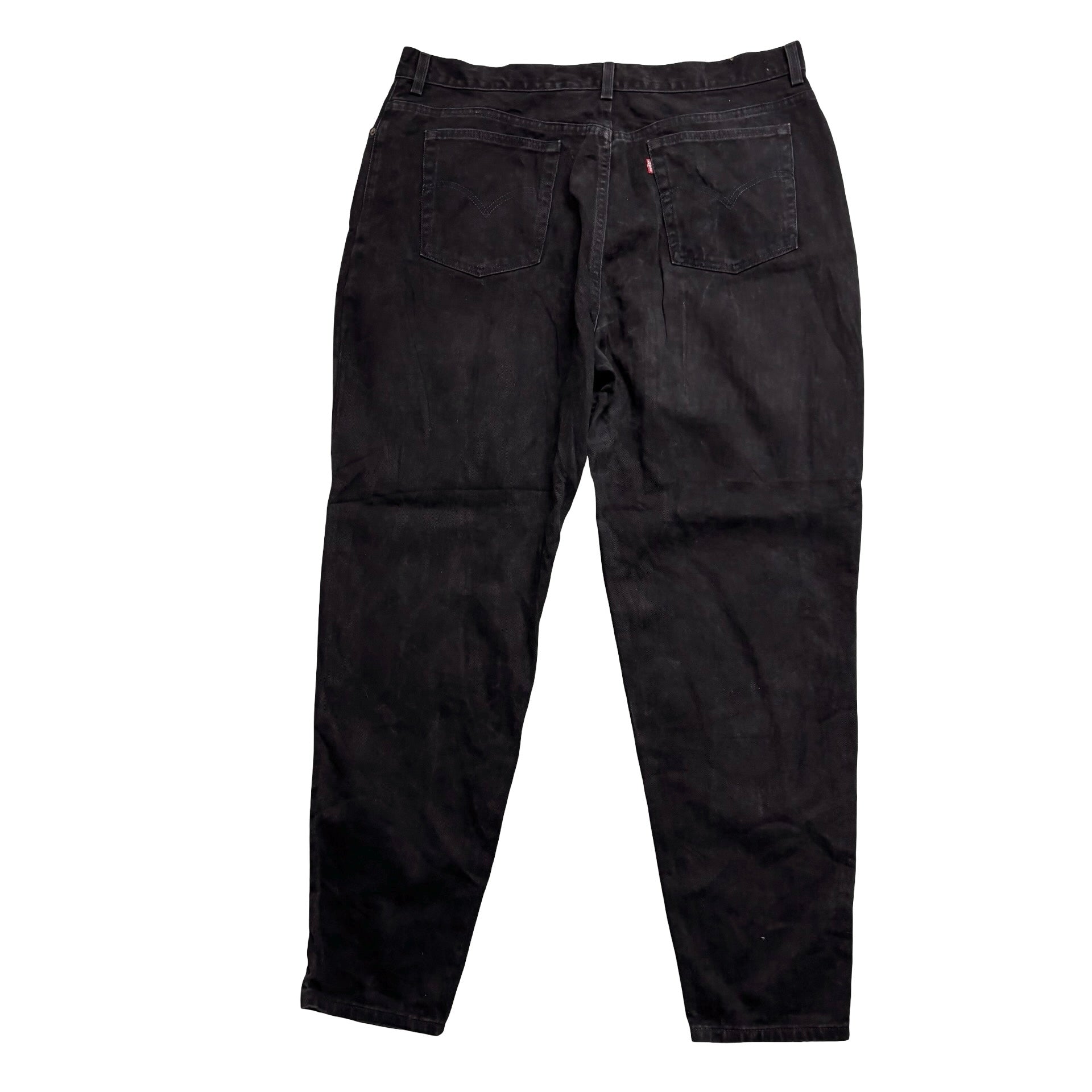 Levis 550 Jeans W40 L33 Womens Black Relaxed Tapered Fit Vintage Denim