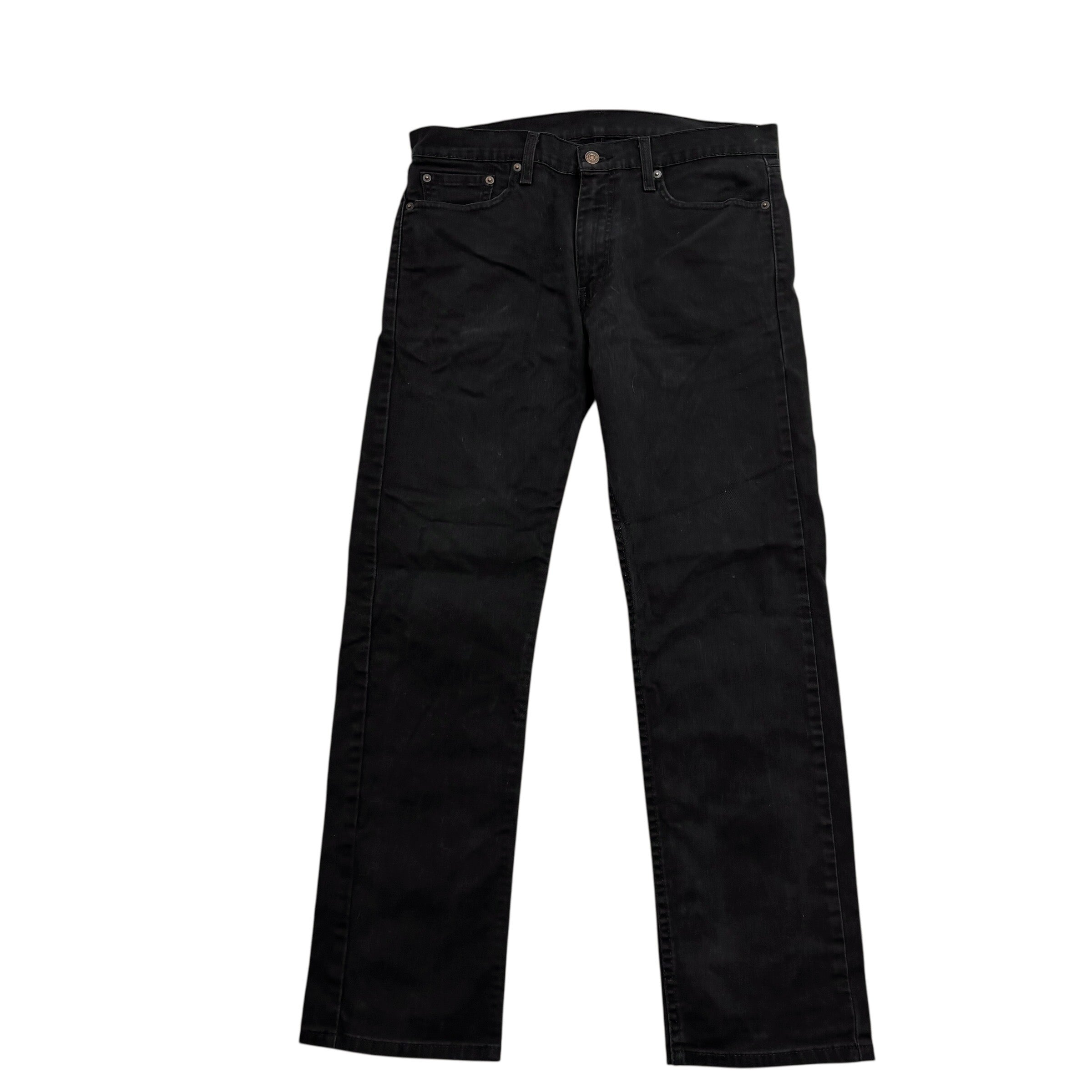 Levis 513 Jeans W32 L30 Mens Black Slim Straight Fit Stretch Denim