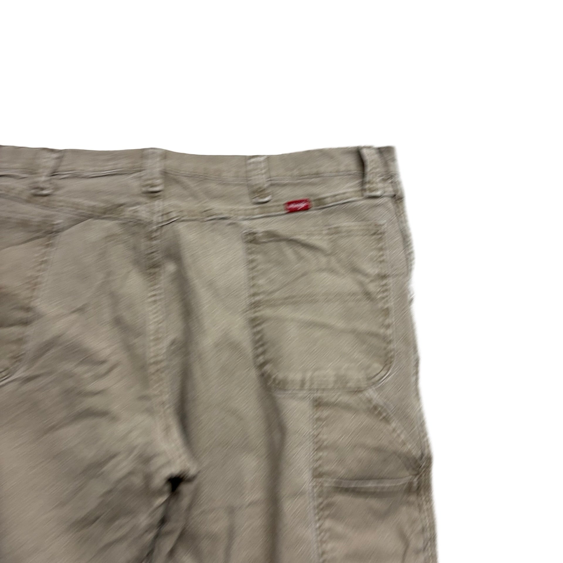 Wrangler Carpenter Trousers W42 L29 Mens Beige Baggy Relaxed Fit Stretch