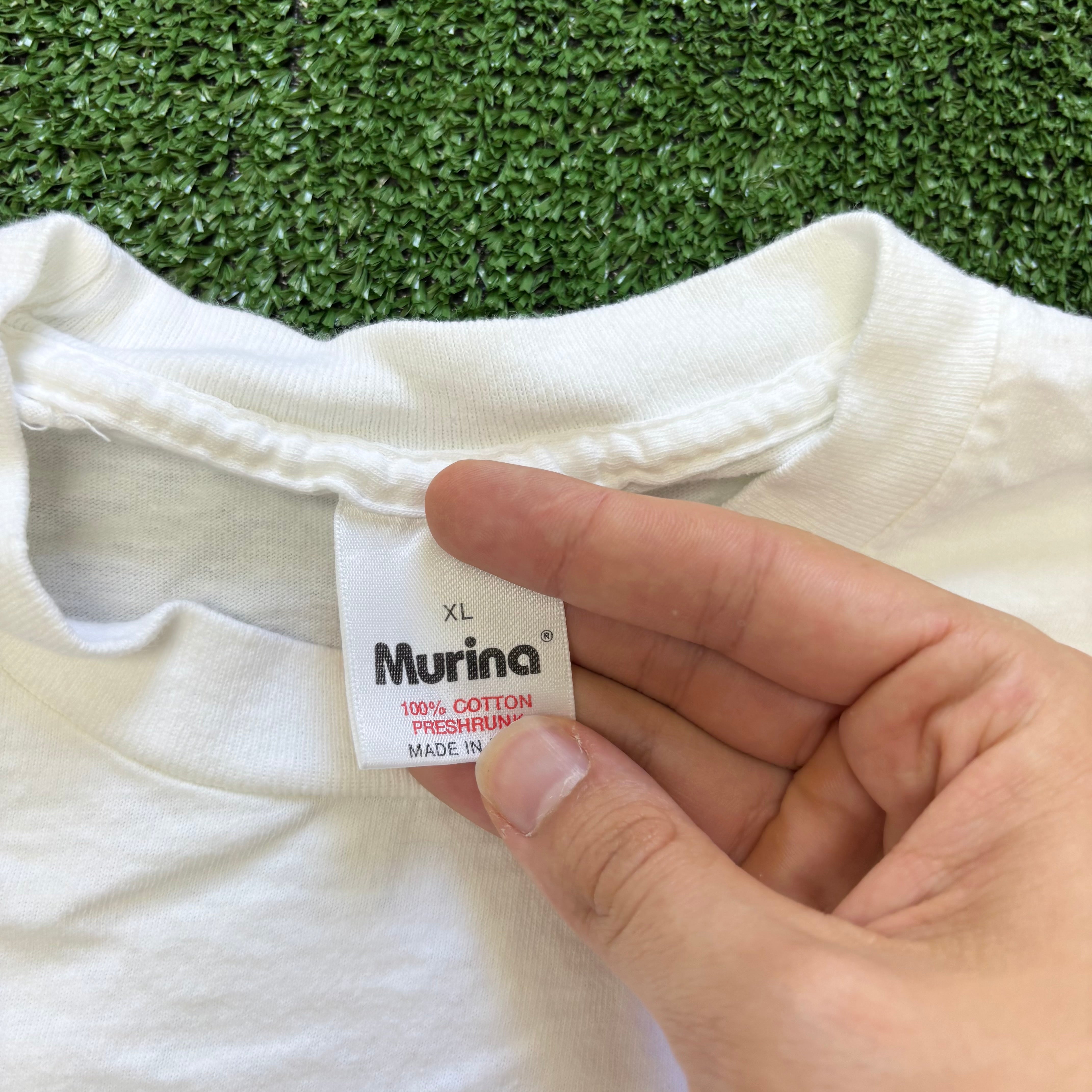 Vintage T Shirt Mens XL White Single Stitch Graphic Print 90s USA (E)