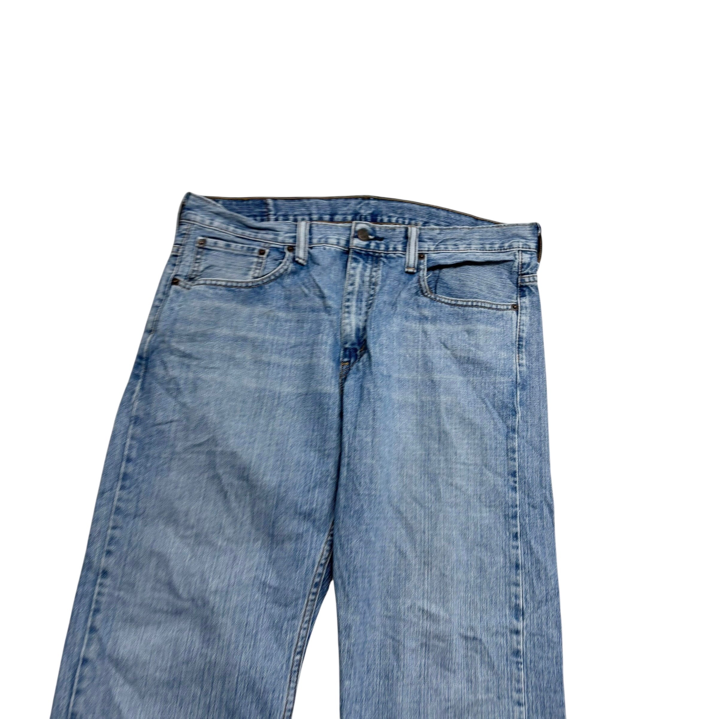 Levis 569 Jeans W36 L30 Mens Light Blue Baggy Relaxed Straight Fit Denim