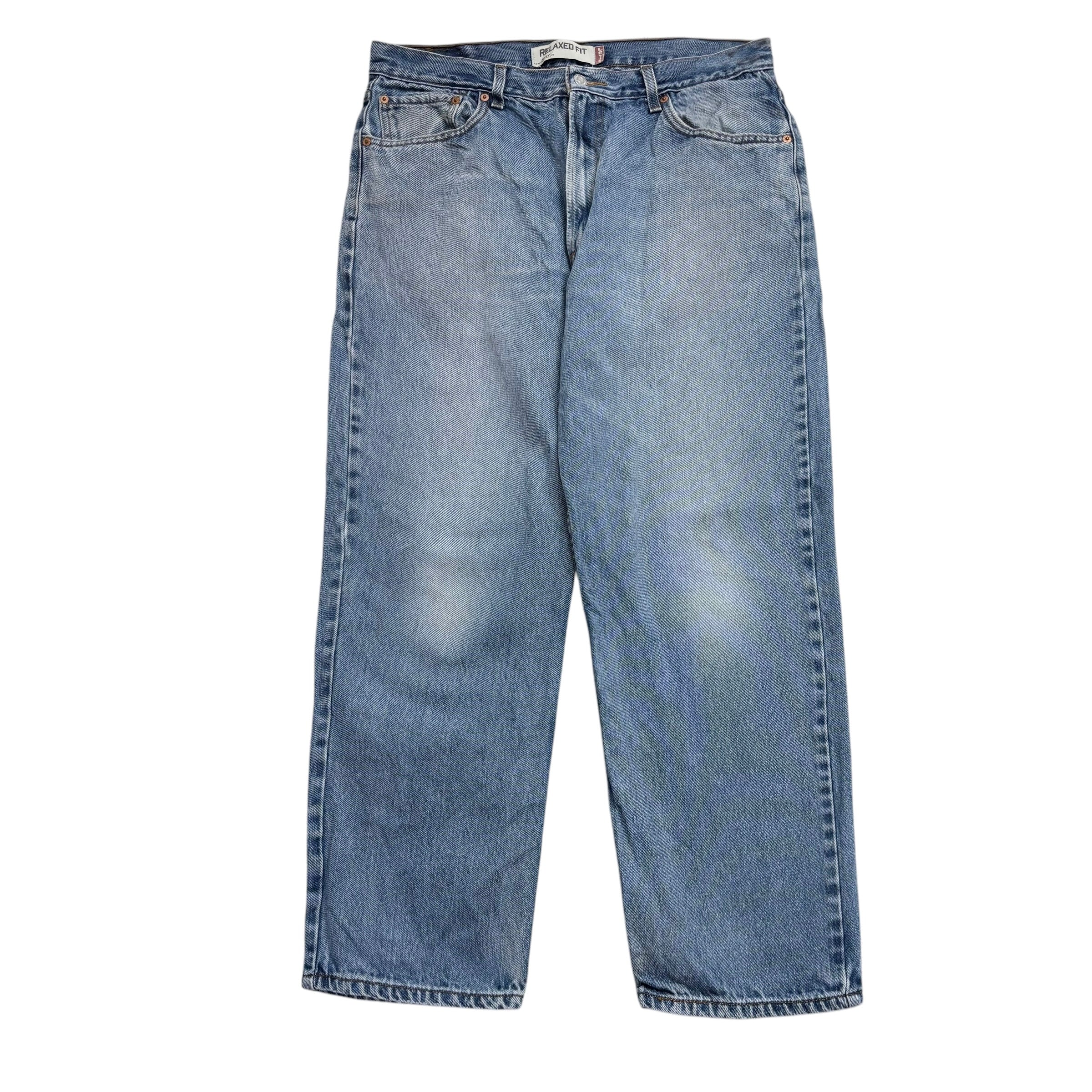 Levis 550 Jeans W36 L29 Mens Light Blue Baggy Relaxed Straight Fit Vintage Denim