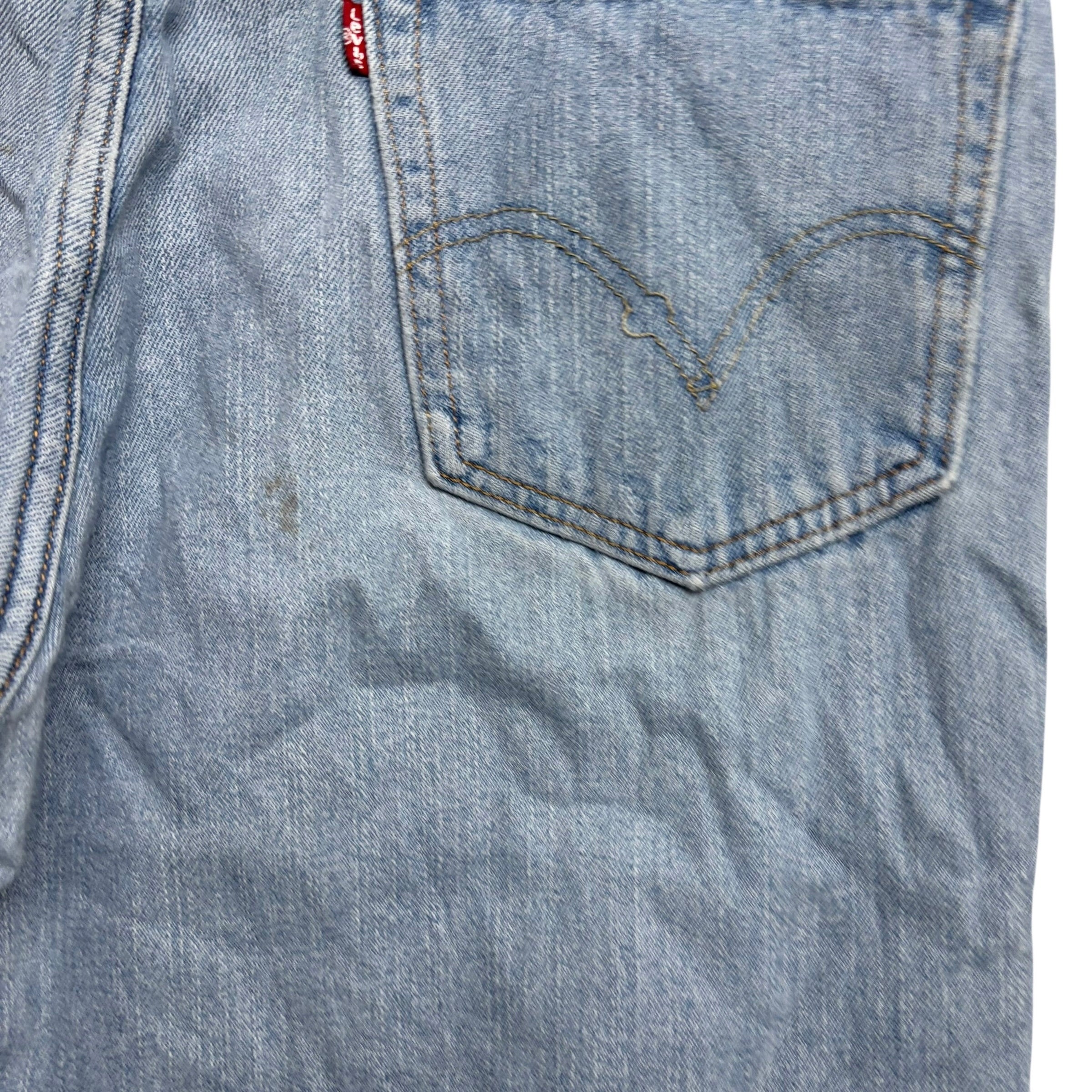 Levis 550 Jeans W36 L32 Mens Light Blue Baggy Relaxed Straight Vintage Denim (F)