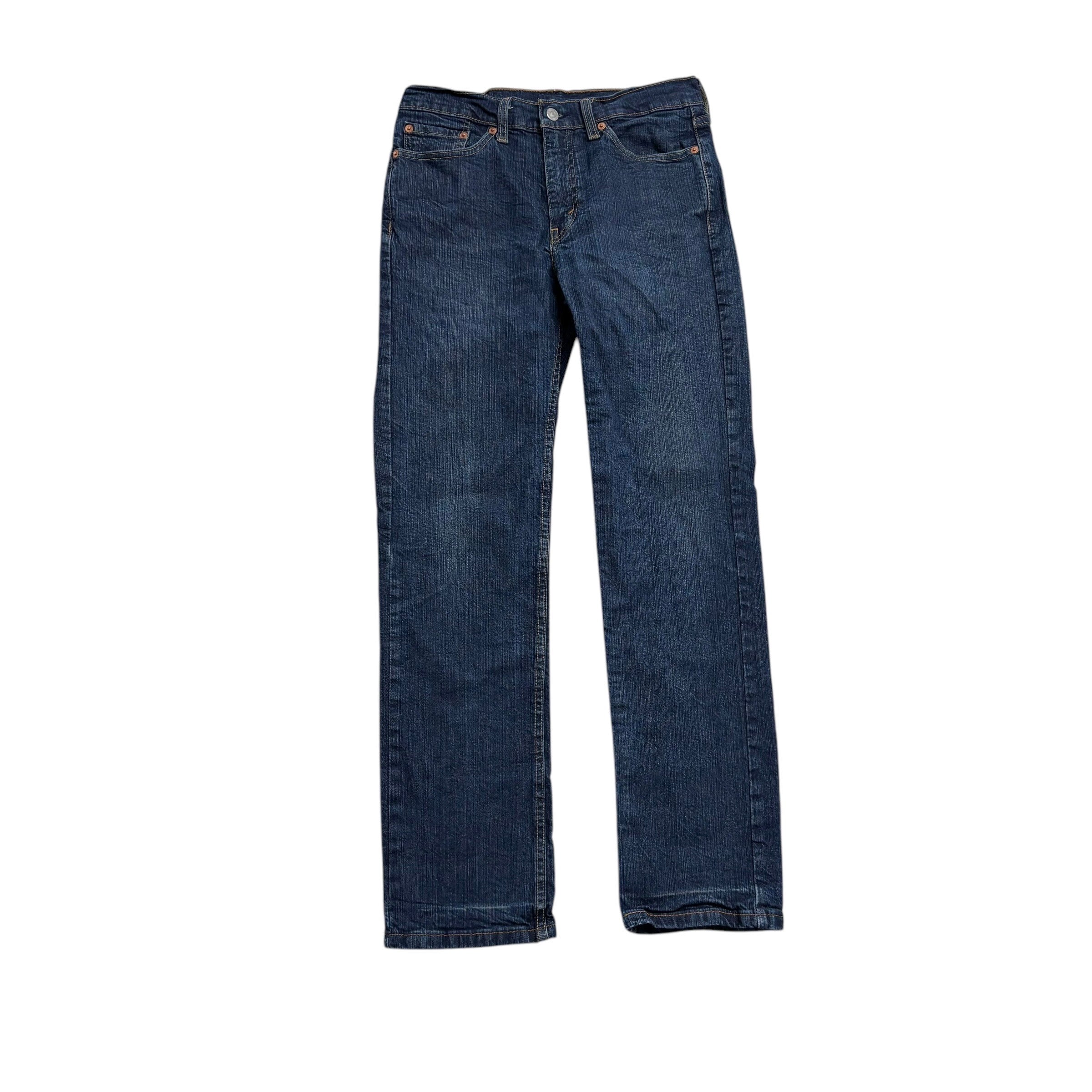 Levis 514 Jeans W30 L30 Mens Dark Blue Regular Straight Fit Stretch Denim (E)