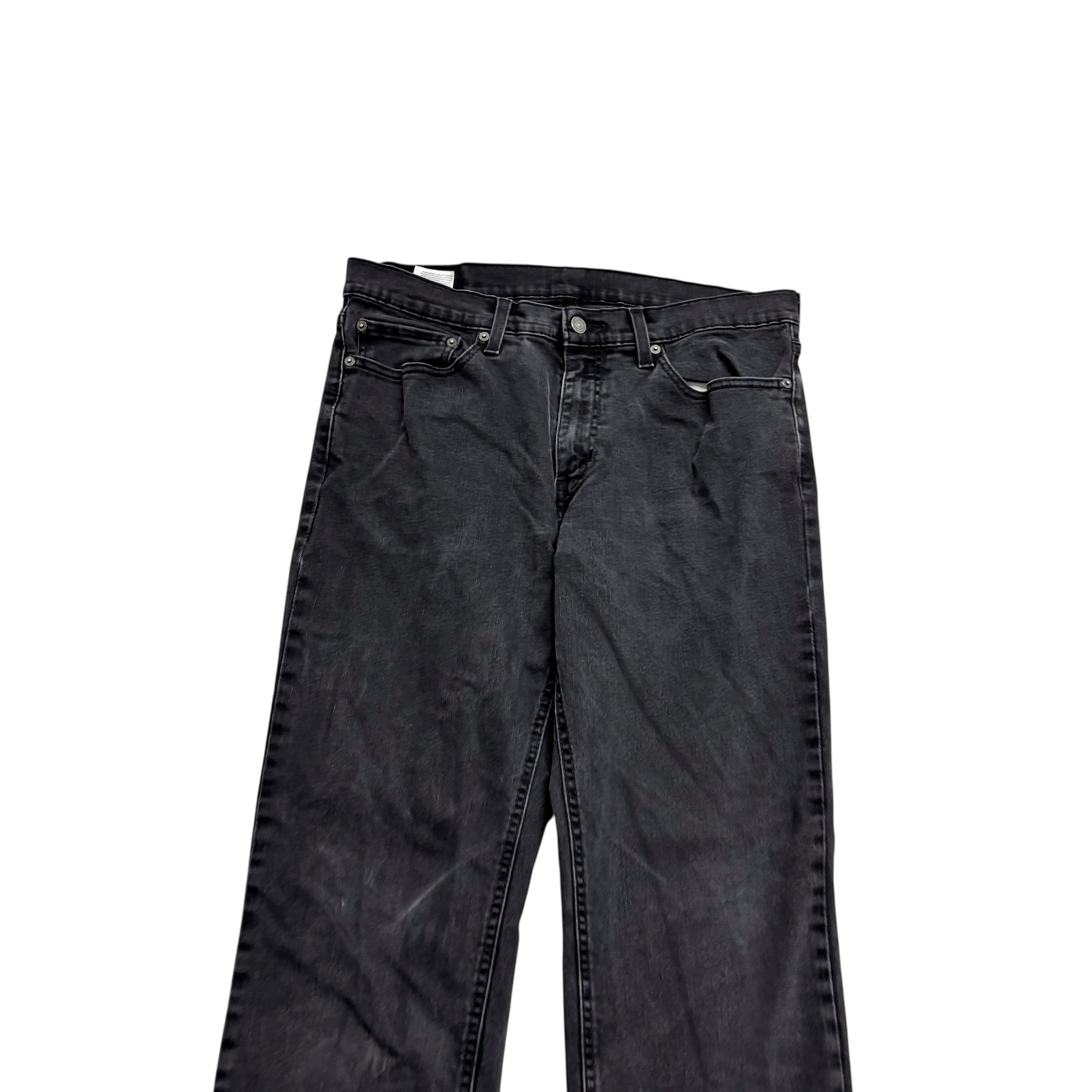 Levis 541 Jeans W34 L33 Mens Black Athletic Tapered Fit Stretch Denim