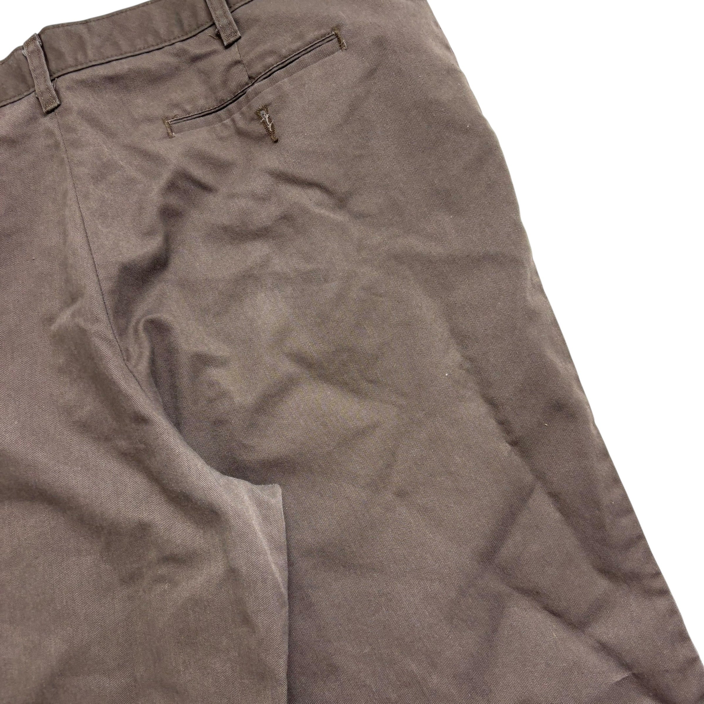 Lee Trousers W42 L31 Mens Brown Relaxed Straight Fit Total Freedom Pants