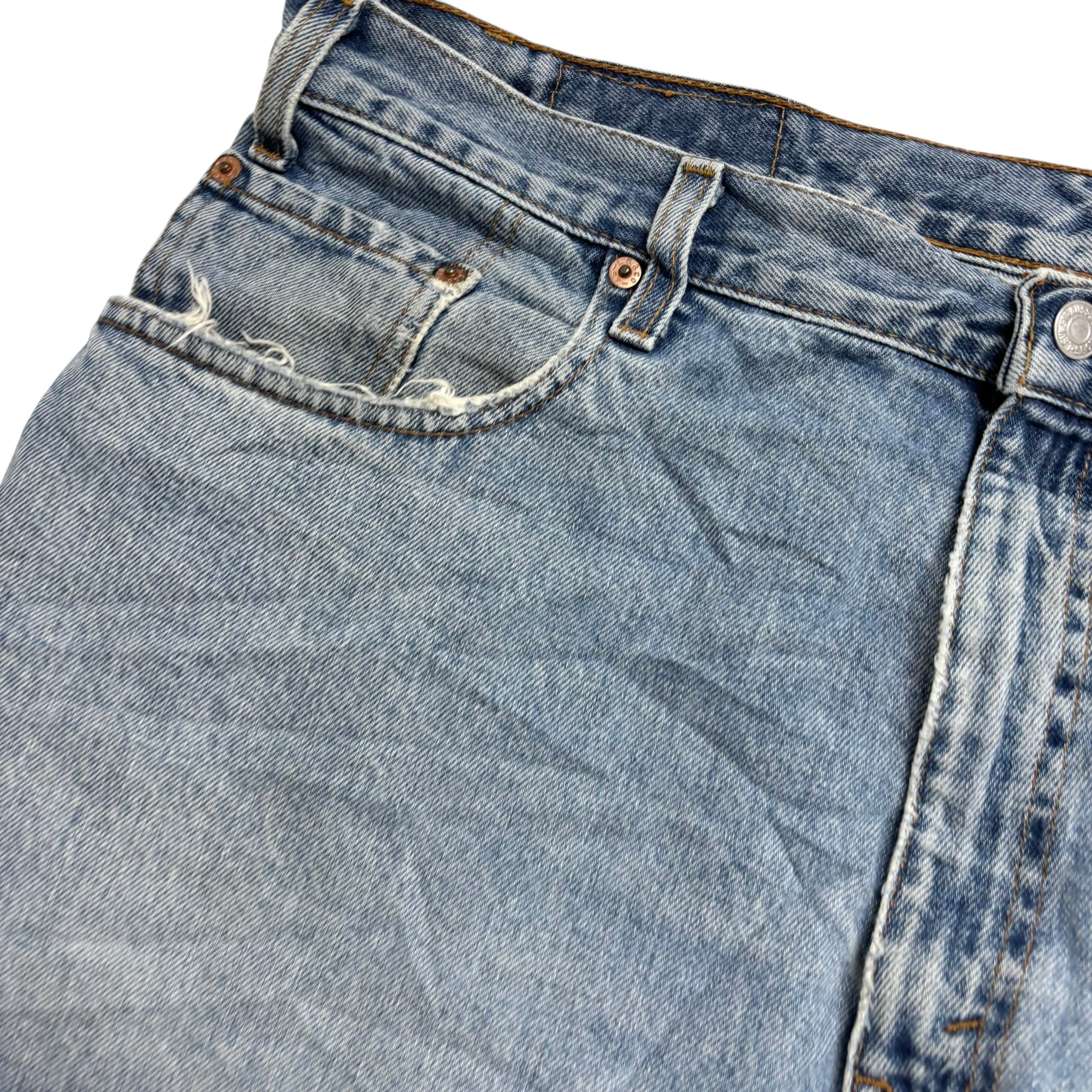 Levis 560 Jeans W38 L30 Mens Light Blue Baggy Relaxed Comfort Vintage Denim (F)