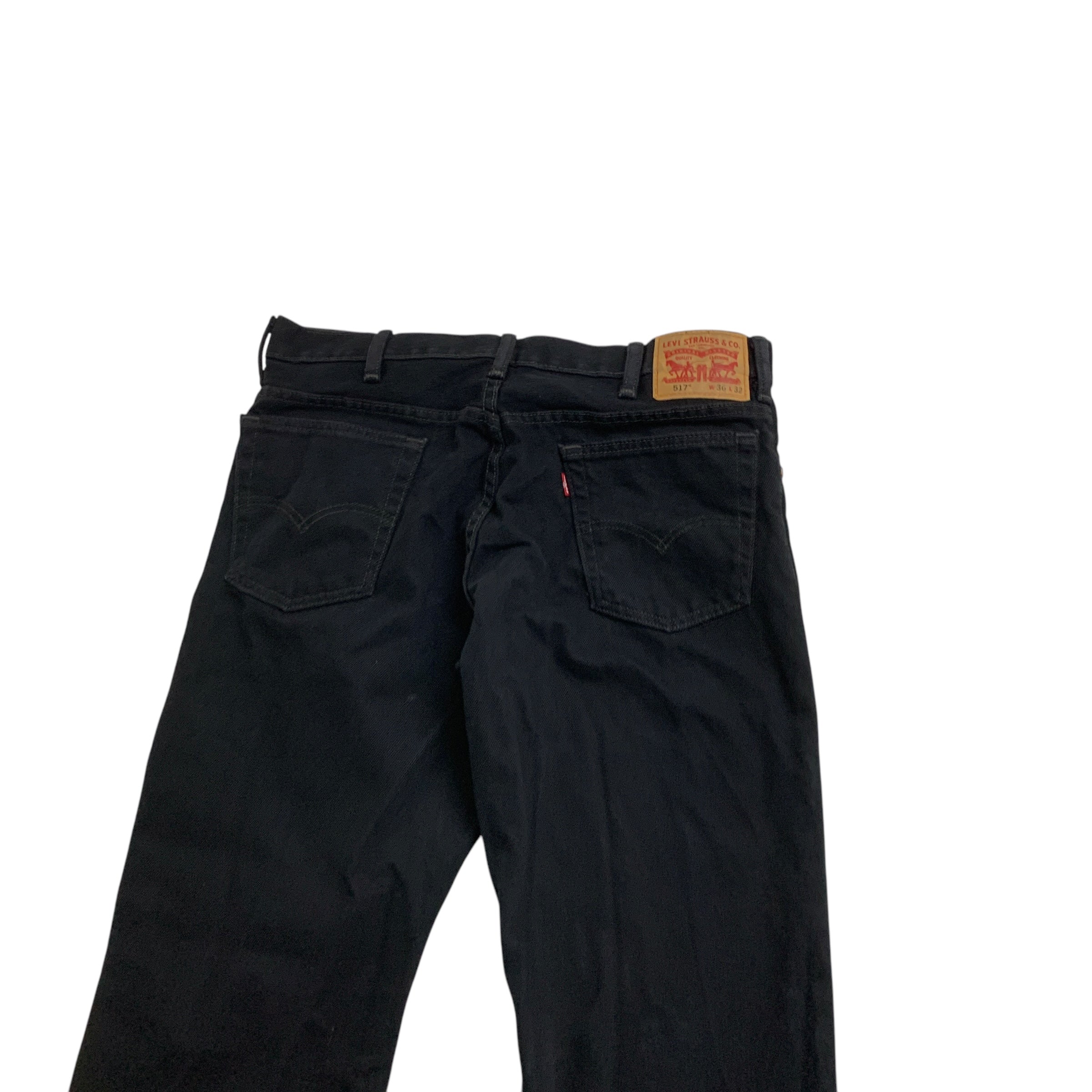 Levis 517 Jeans W36 L32 Mens Black Regular Bootcut Fit Denim