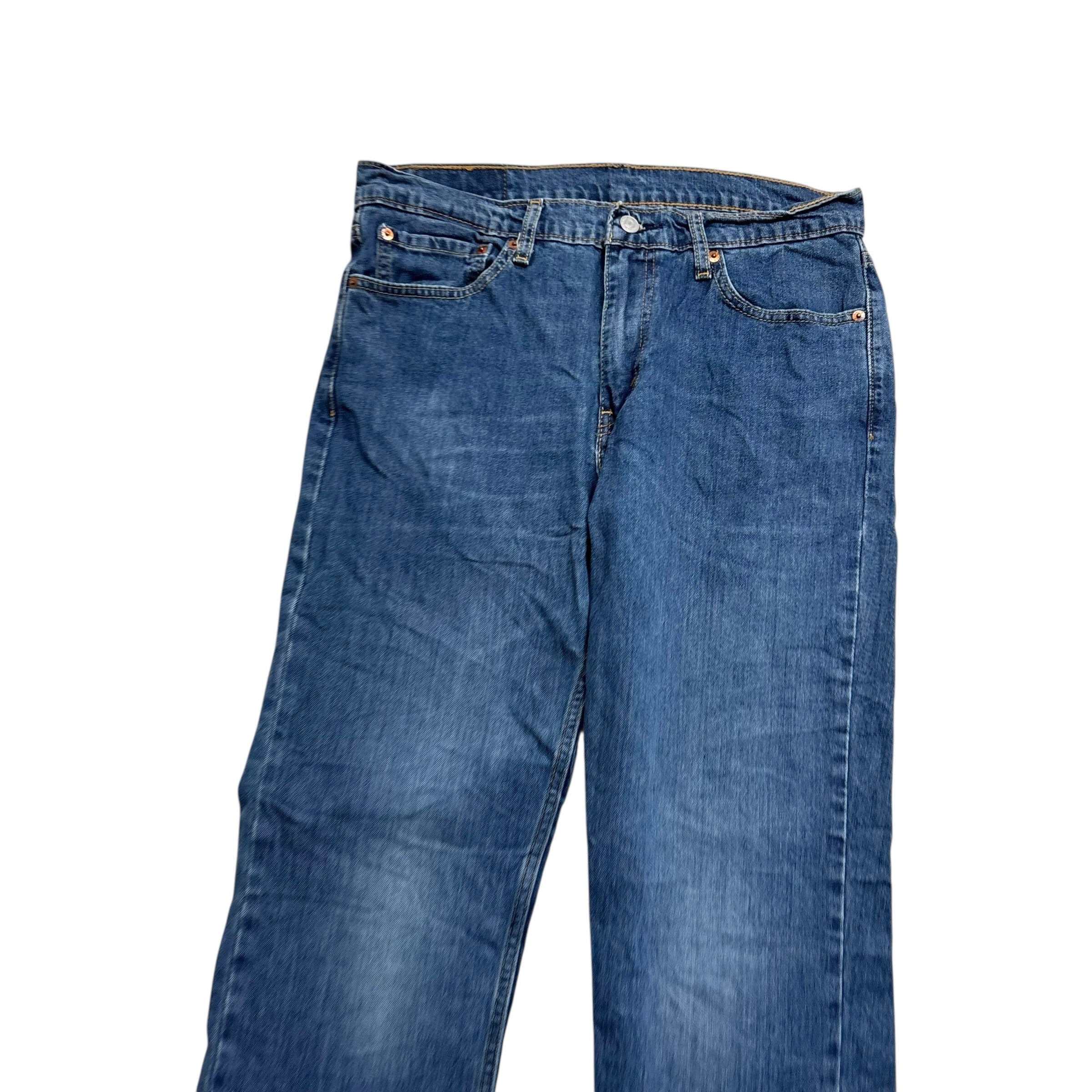 Levis 511 Jeans W32 L34 Mens Mid Blue Slim Fit Stretch Denim (E)