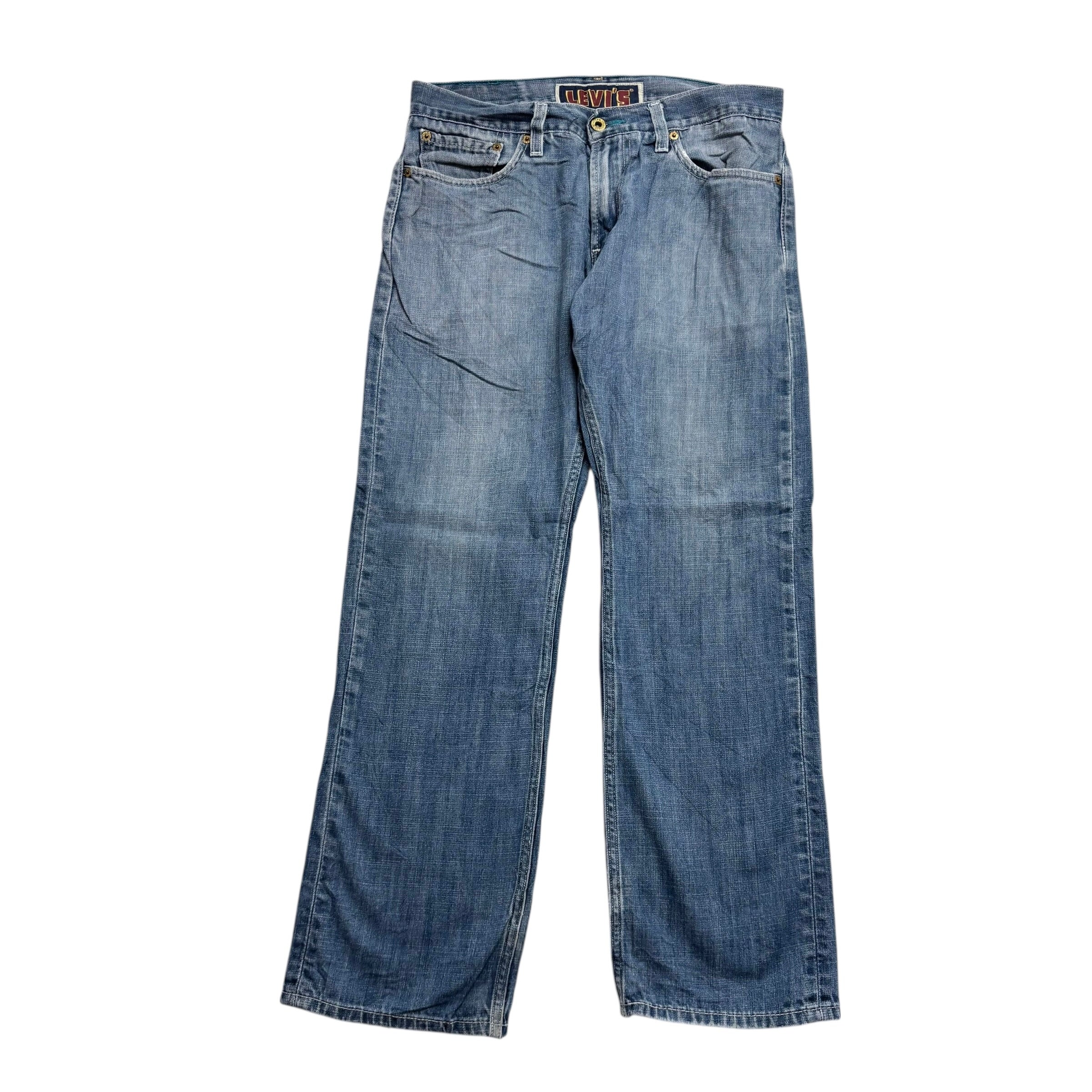 Levis 514 Jeans W32 L30 Mens Mid Blue Regular Straight Fit Vintage Denim