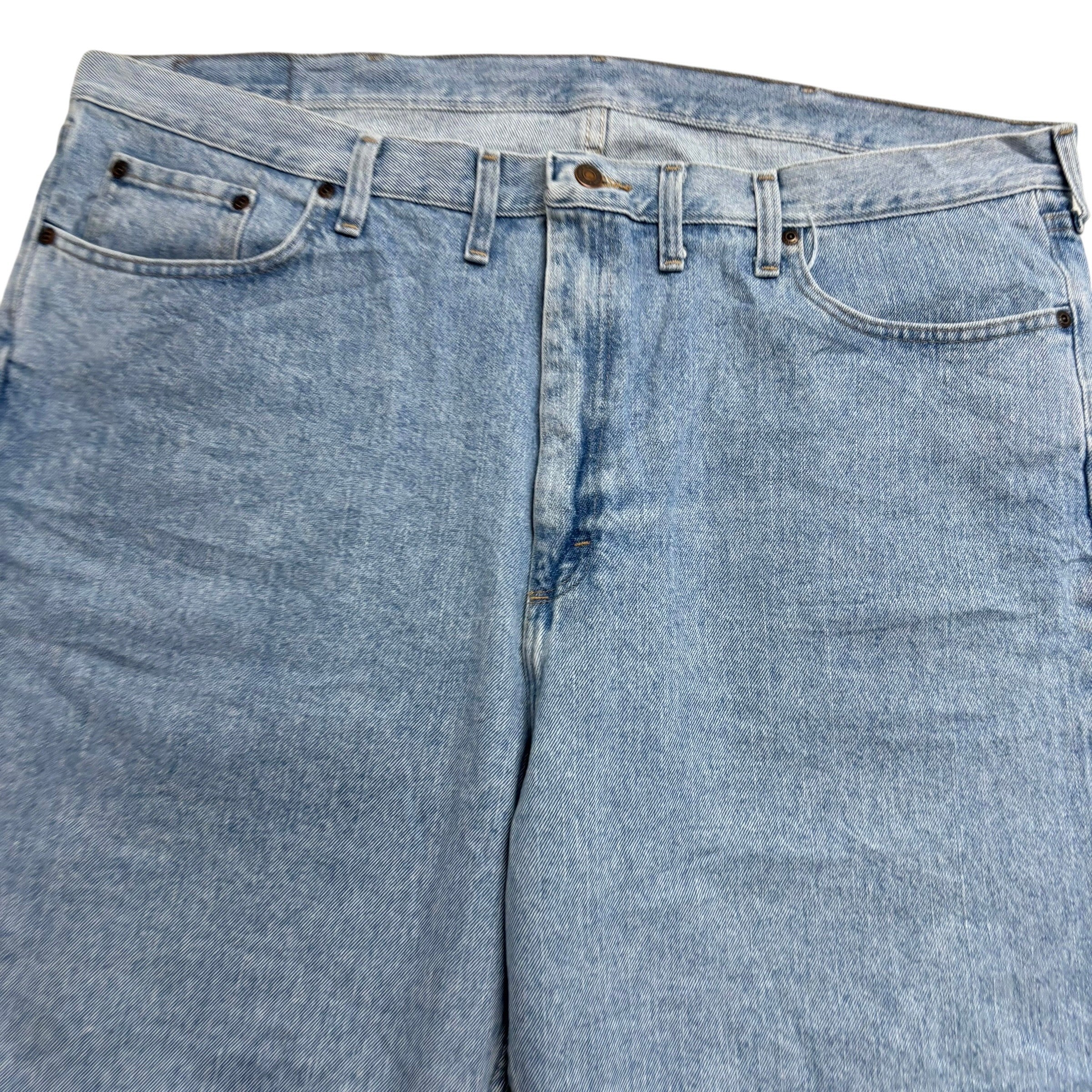 Wrangler Baggy Jorts W44 Mens Denim Shorts Light Blue Relaxed Fit (E)