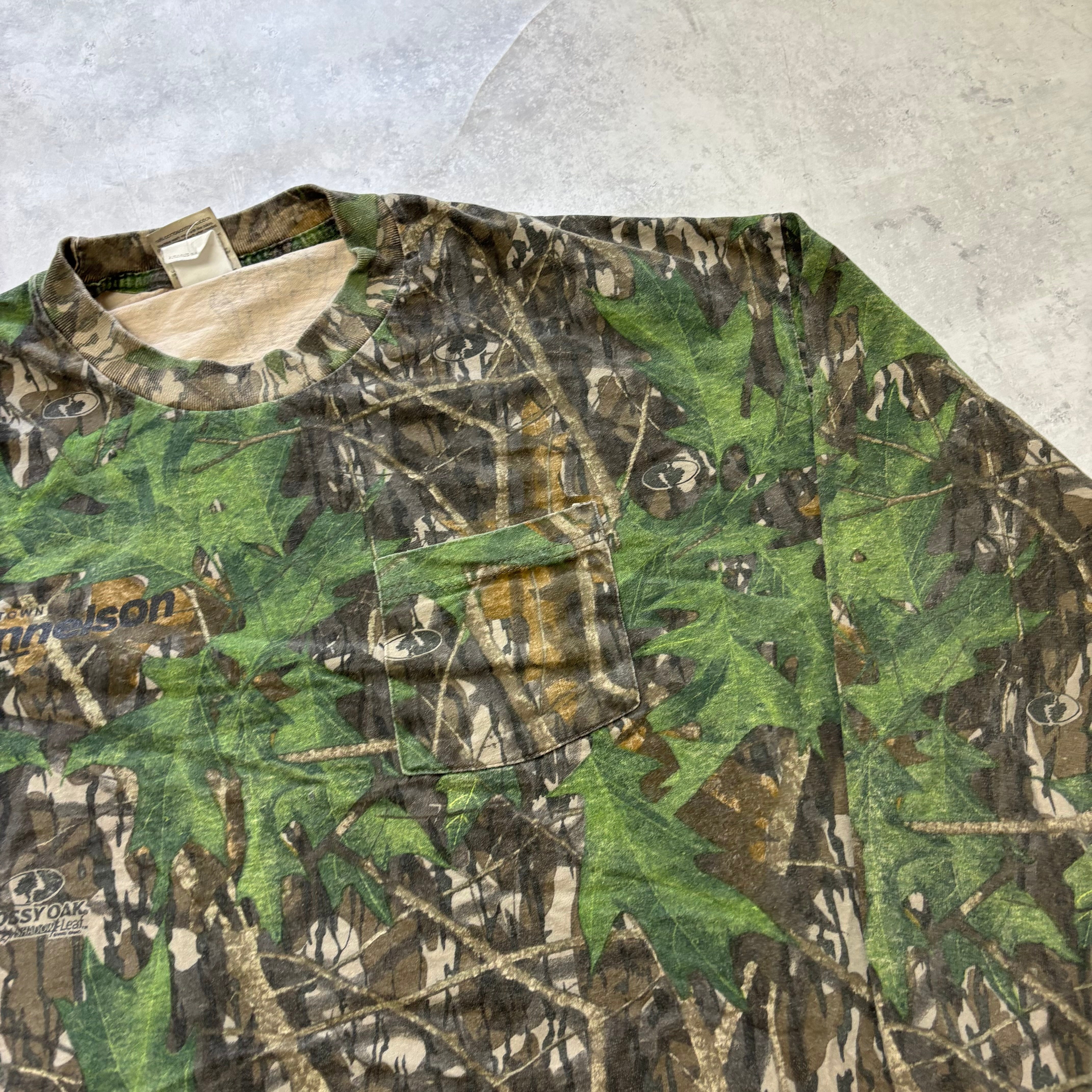 Vintage RealTree T Shirt Mens XXL Camo Y2K Hunting Jerzees Long Sleeve (E)