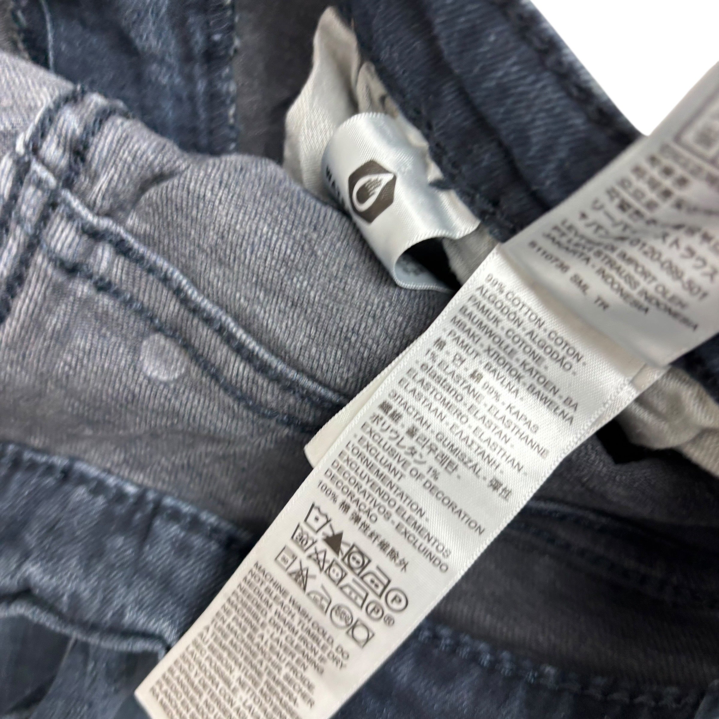 Levis 514 Jeans W29 L32 Mens Navy Blue Regular Straight Fit Stretch Denim (E)