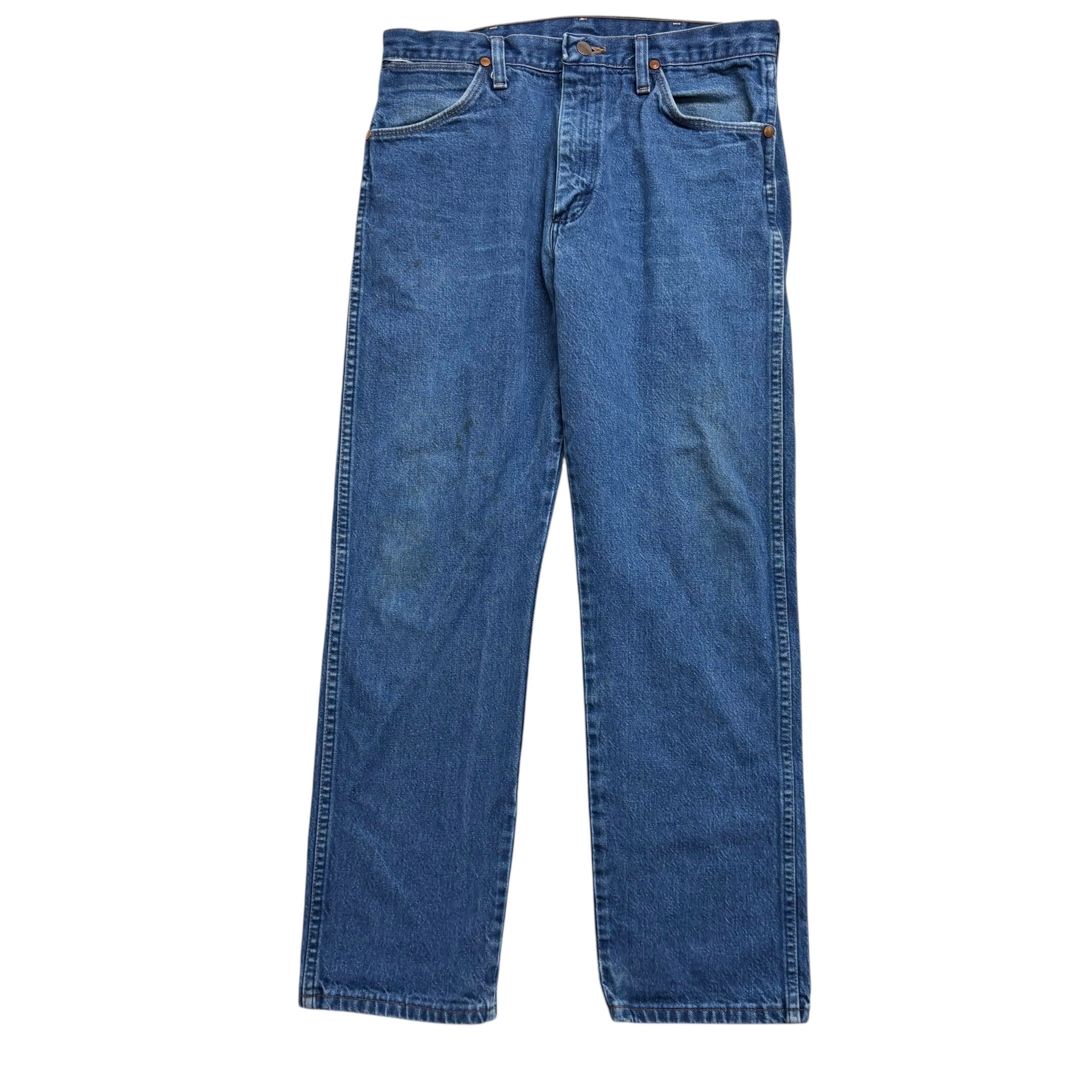 Wrangler Jeans Cowboy Cut W31 L30 Mens Mid Blue 13MWZ Vintage Made In USA (F)