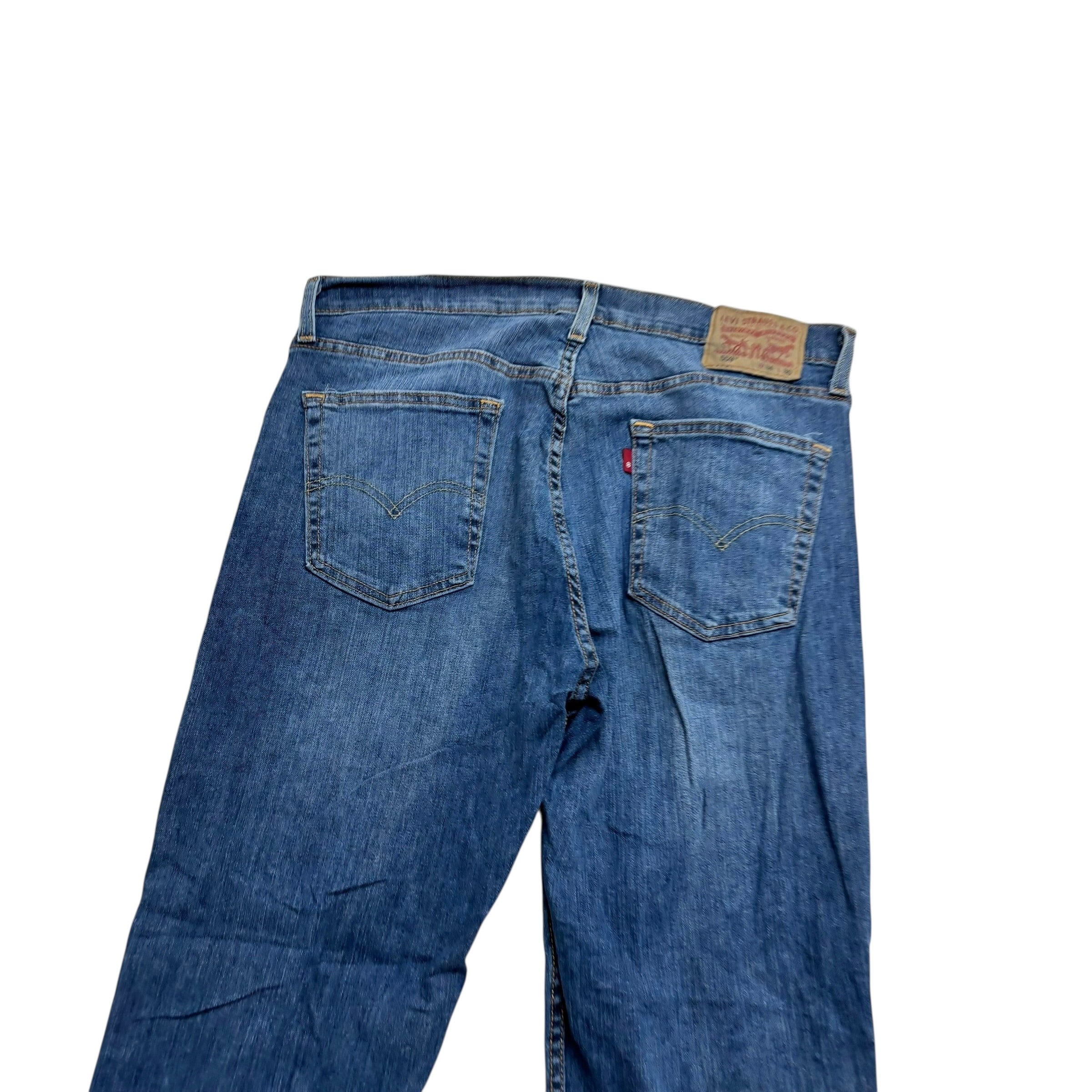 Levis 559 Jeans W34 L30 Mens Mid Blue Regular Straight Fit Stretch Denim