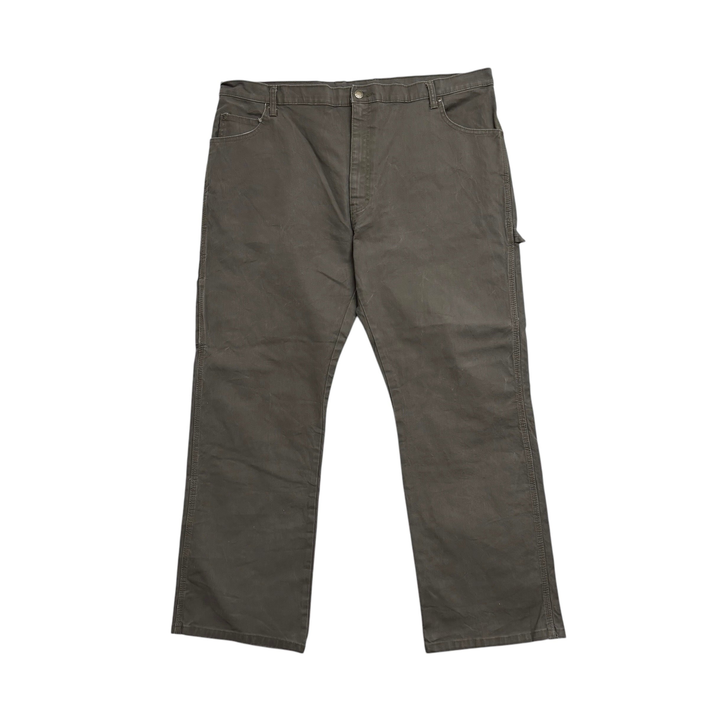 Dickies Carpenter Pants W40 L30 Mens Green Relaxed Straight Trousers Jeans (E)