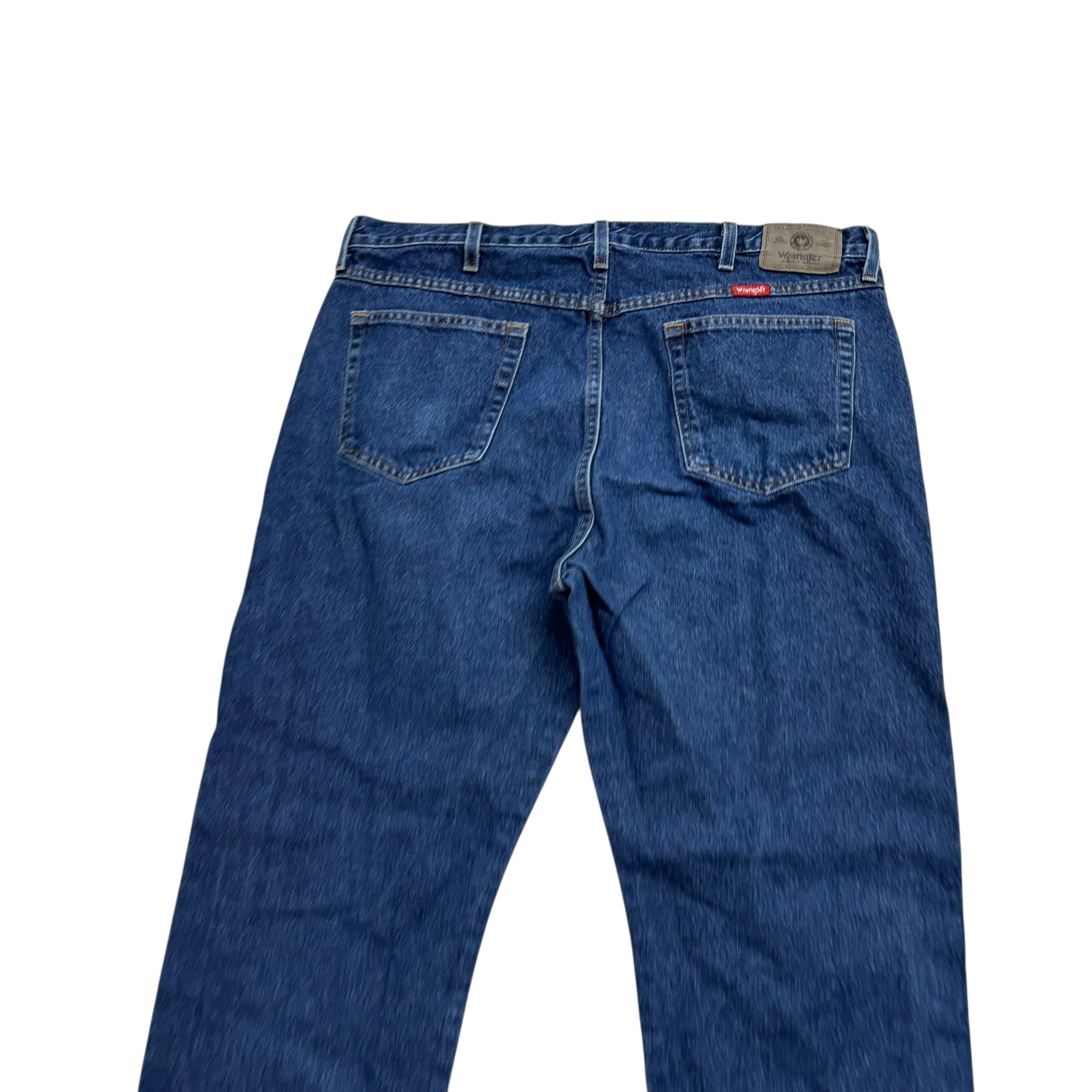 Wrangler Jeans W38 L29 Mens Mid Blue Regular Straight Fit Vintage Denim (E)