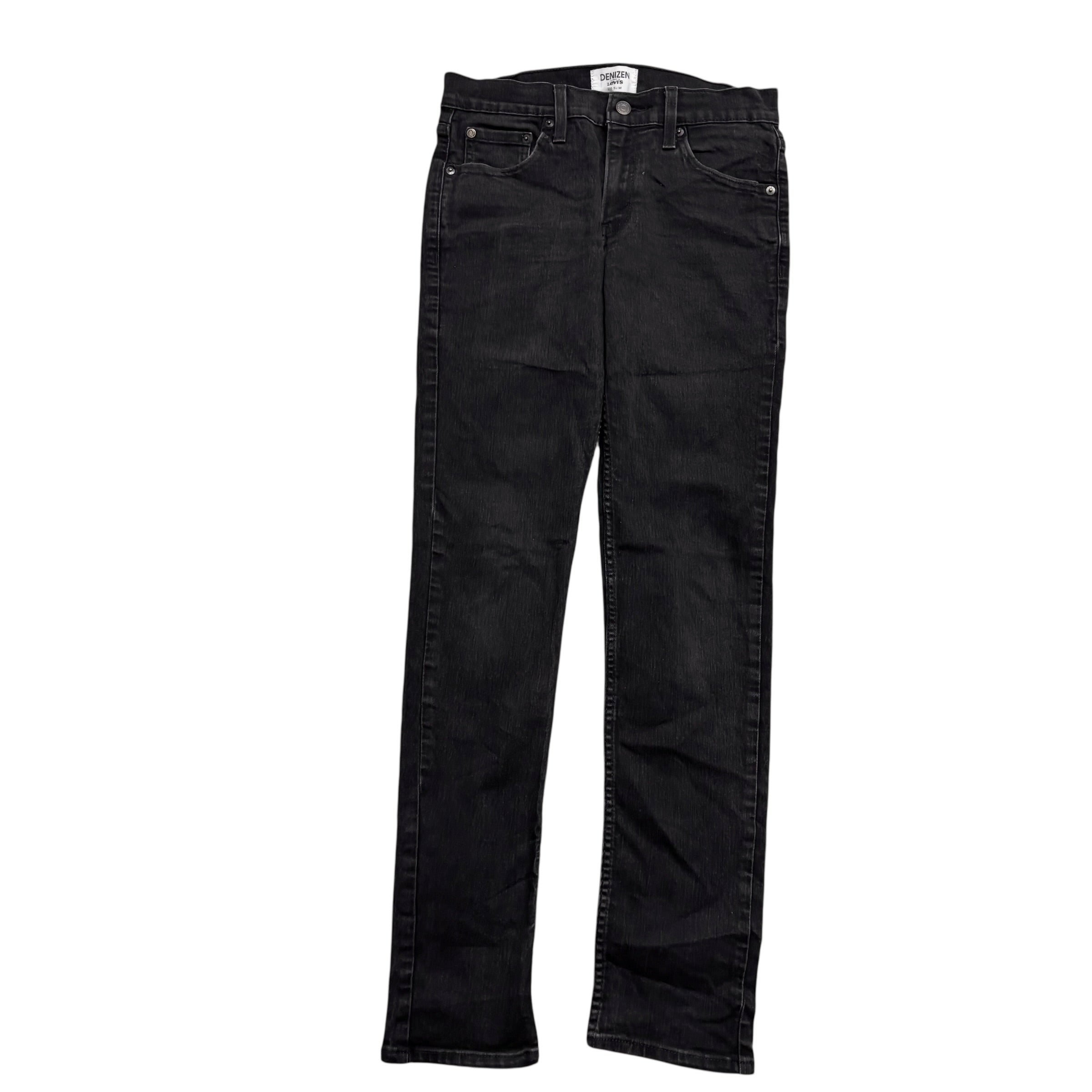 Levis Denizen Jeans W30 L32 Mens Black Slim Fit Stretch Denim (E)